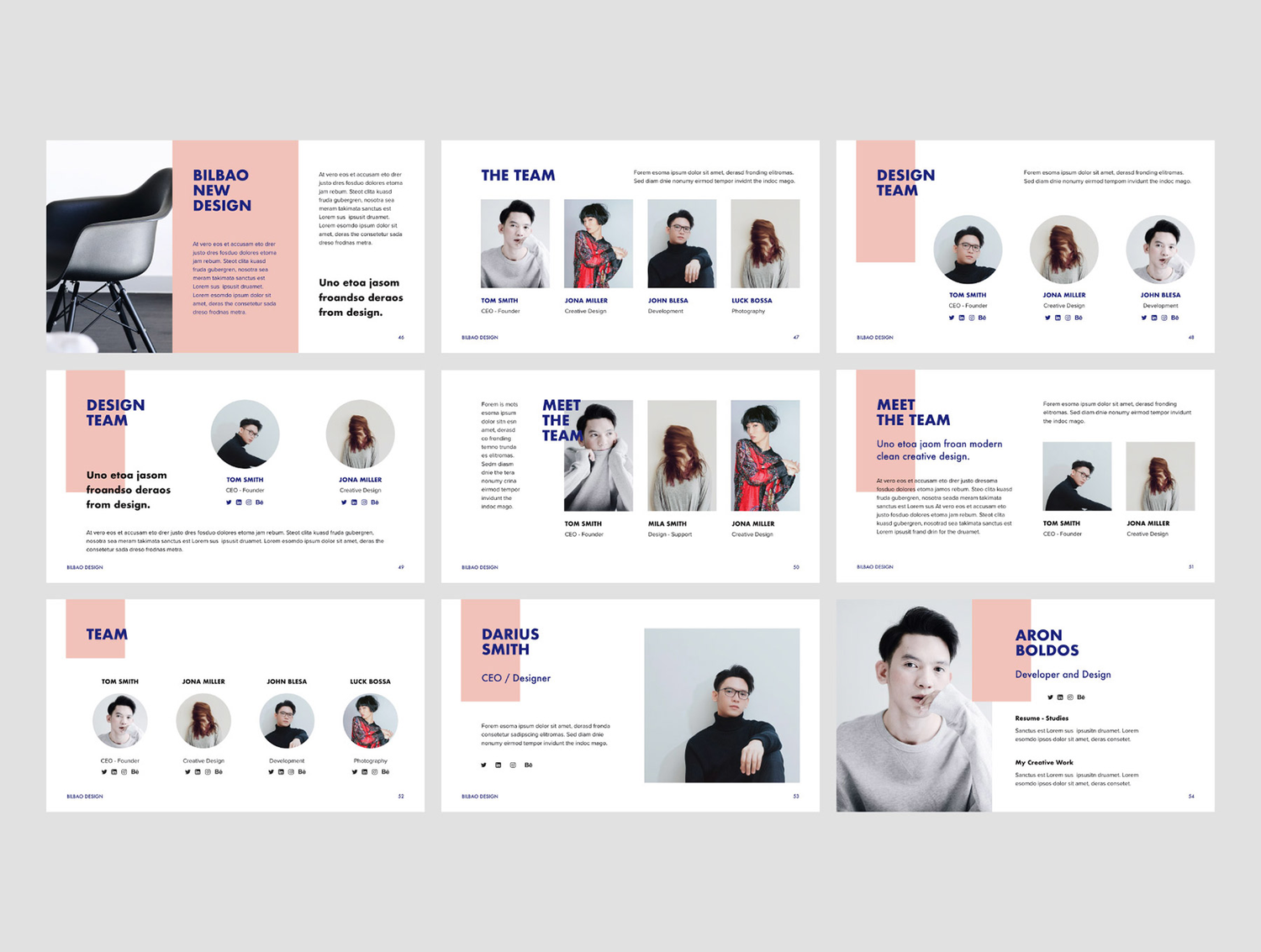 3821 简约企业项目合作商务个人作品集Keynote模板演示文稿 BILBAO – Keynote Template