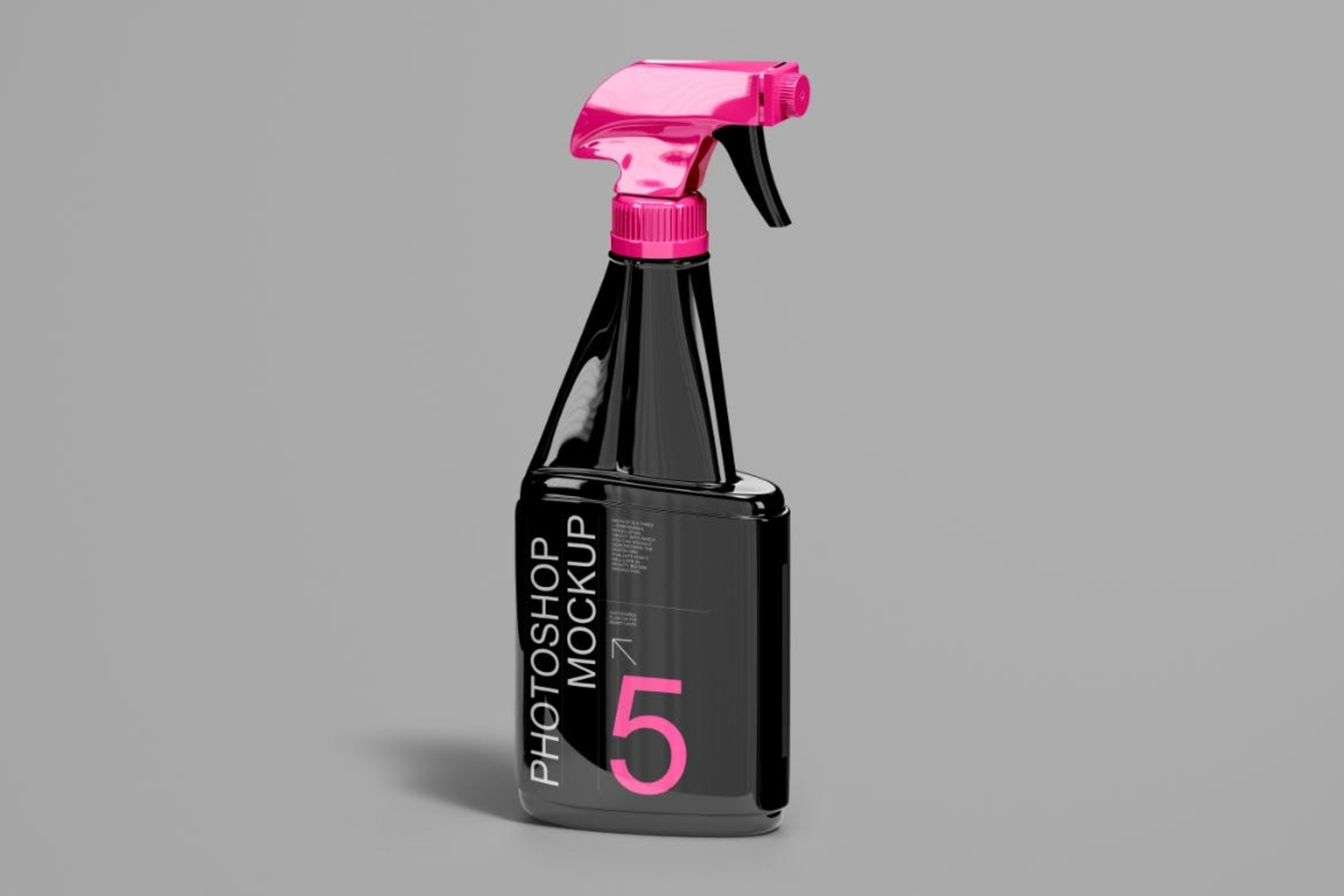 3835 3款去污清洁剂分装喷雾瓶产品包装设计贴图ps样机素材展示效果图 Spray Bottle Mockup SetGOOODME.COM