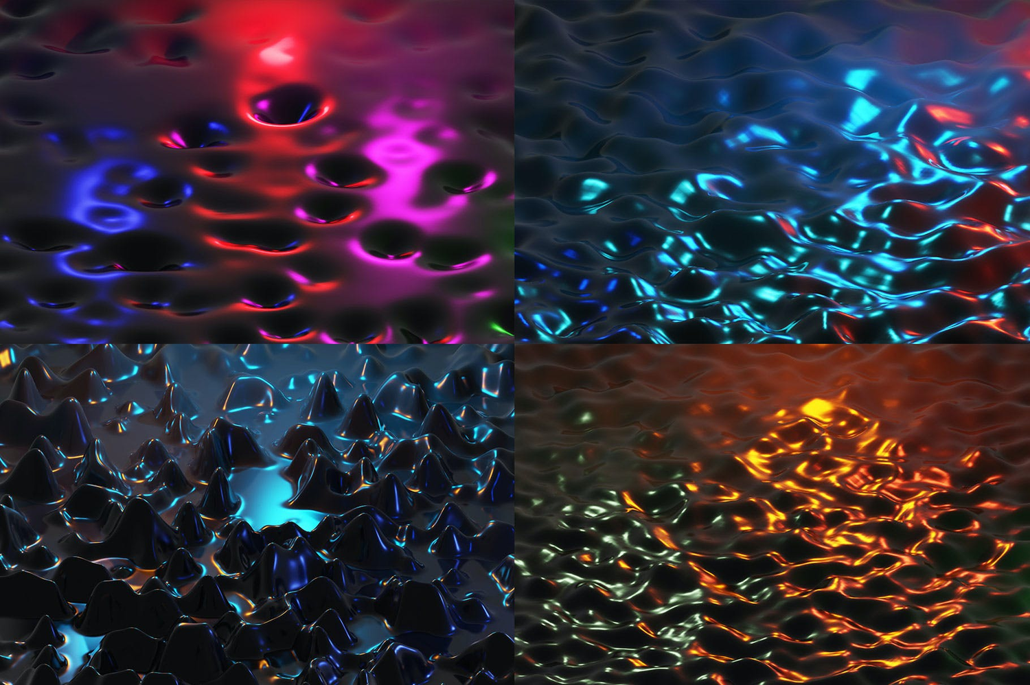 3900 25款金属液体液态背景高清素材Flow – 25 Liquid 3D Backgrounds@GOOODME.COM