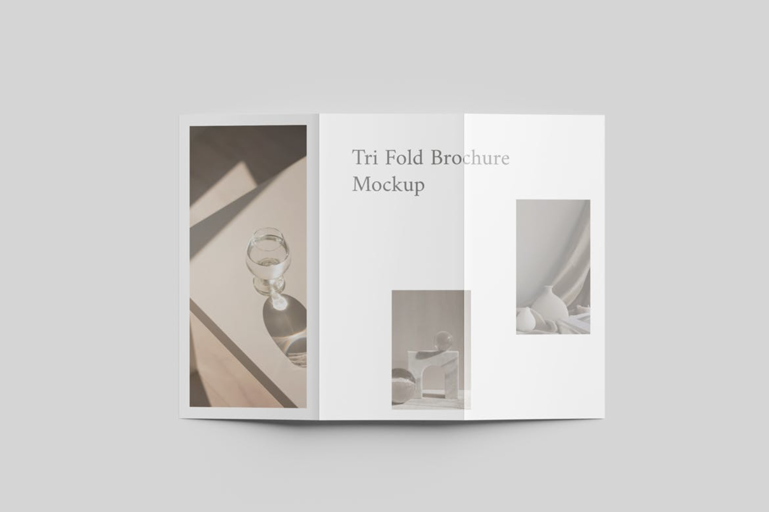 3911 5款品牌宣传三折页小册子传单设计贴图ps折页样机素材国外设计模板 Tri-Fold Brochure Mockup@GOOODME.COM