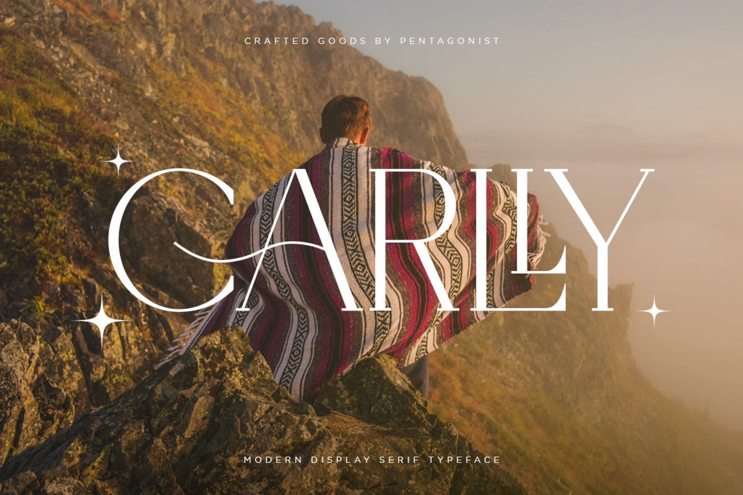 3958 Carlly现代优雅经典时尚品牌标识logo海报杂志画册标题衬线英文字体包 Carlly Modern Elegant@GOOODME.COM
