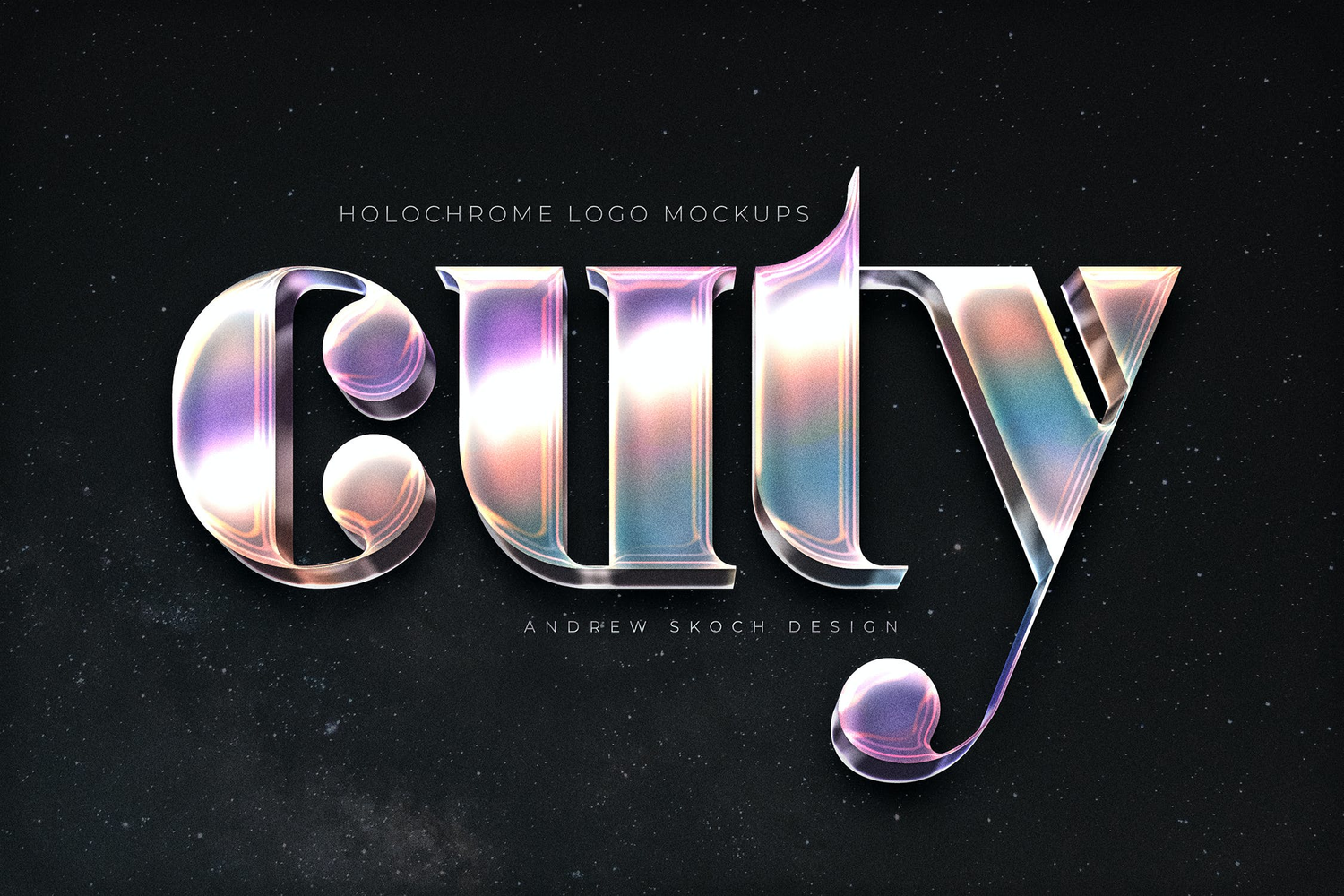 3967 6款虎骨金属立体文字特效一键生成PS样机 Holochrome Text Effects by Sko4@GOOODME.COM