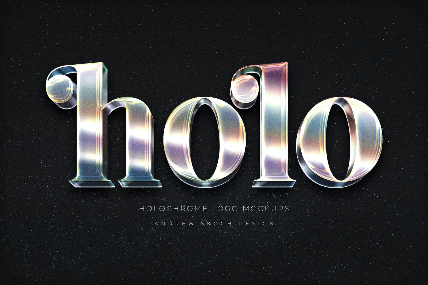 3967 6款虎骨金属立体文字特效一键生成PS样机 Holochrome Text Effects by Sko4@GOOODME.COM