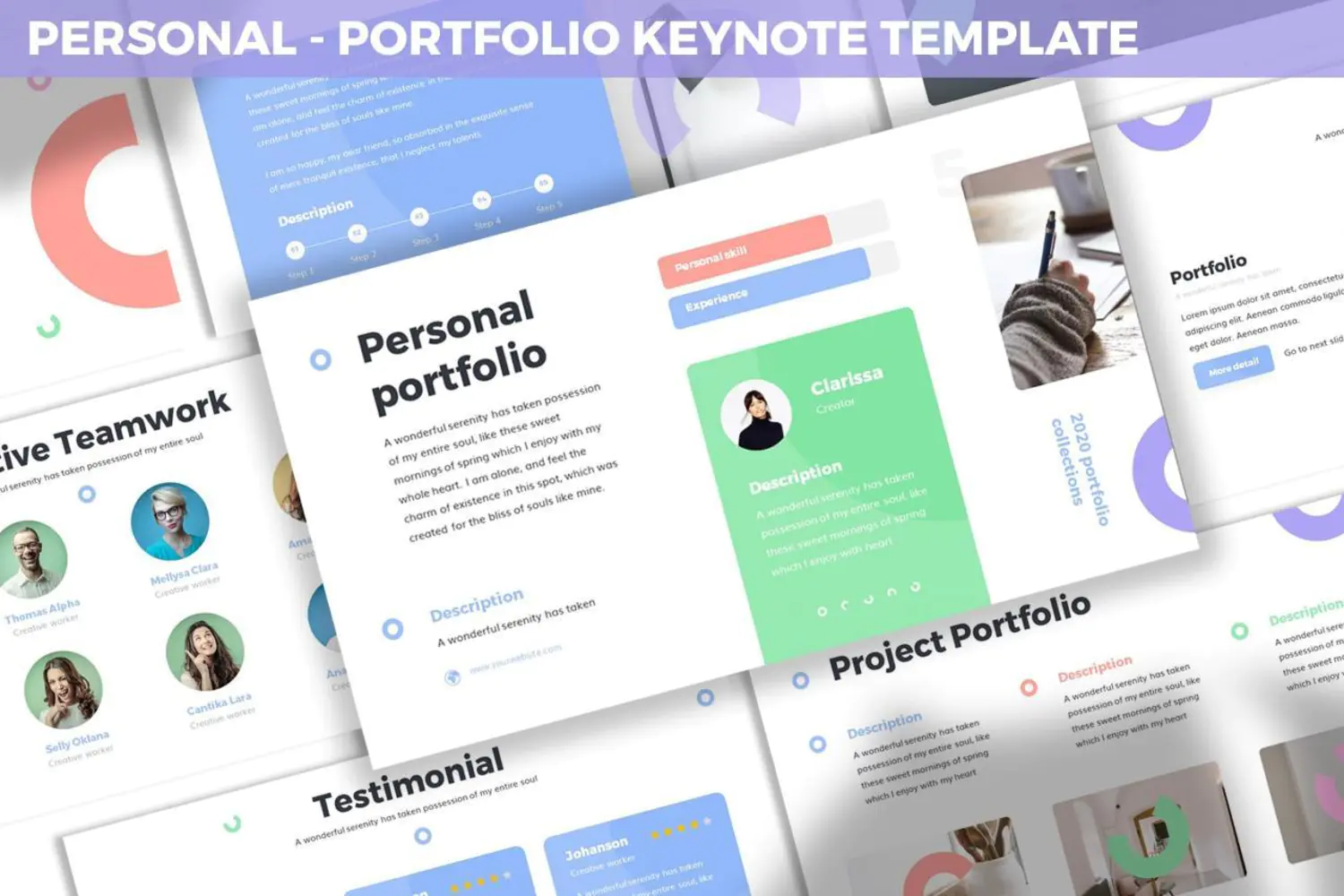 4018 市场分析项目融资商业计划书方案报告Keynote模板 Personal – Portfolio Keynote Template_yythk