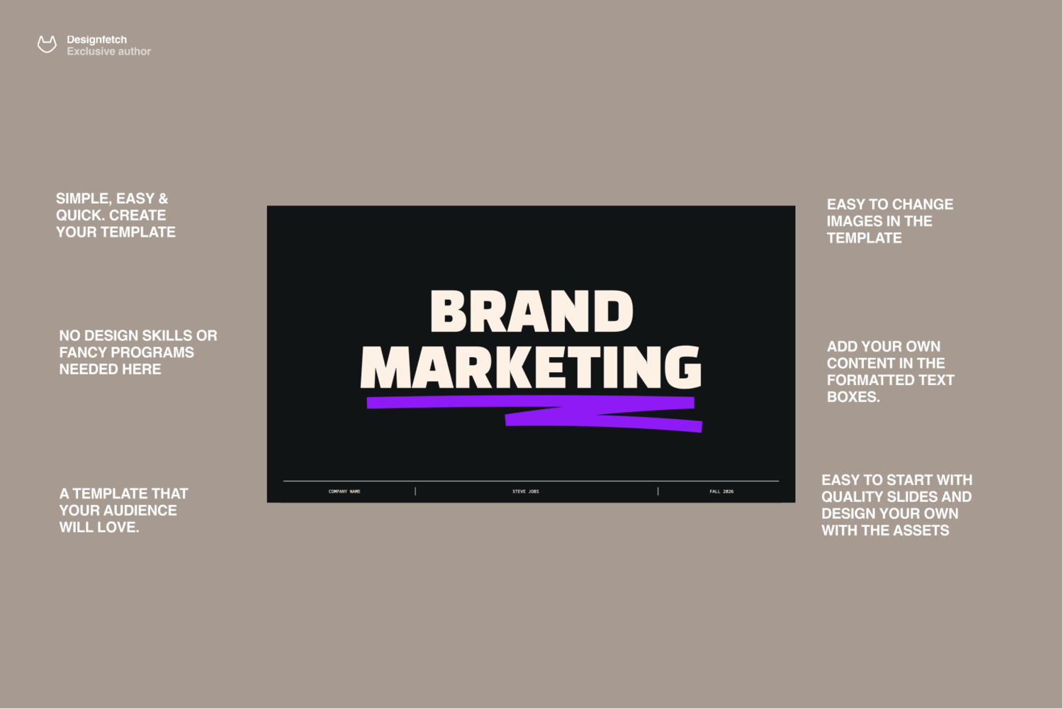 4033 时尚创意品牌营销策划案落地广告设计作品集Keynote模板 Brand & Marketing template@GOOODME.COM