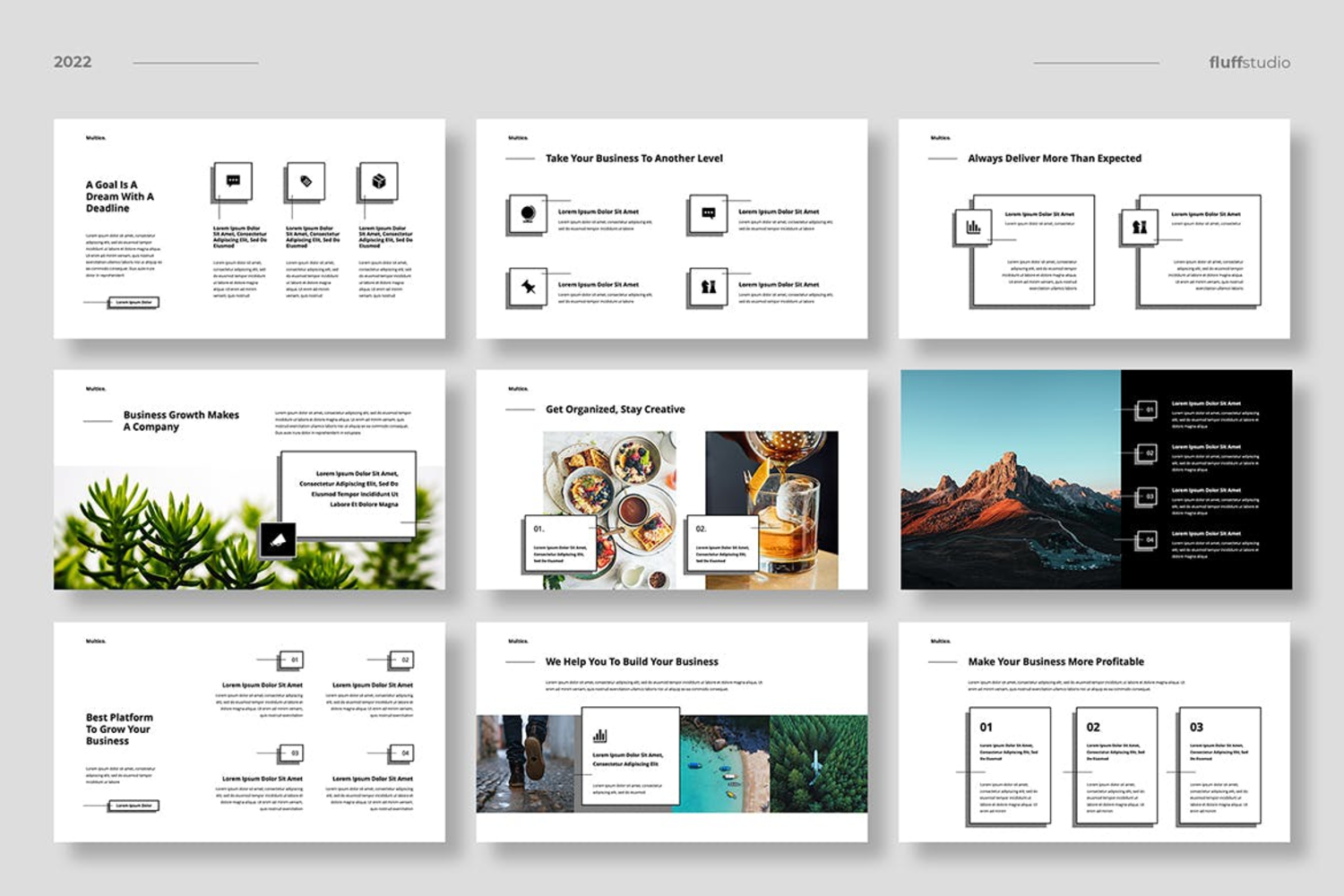 4037 现代极简多用途项目宣讲生活分享主题Keynote模板 Multico – Minimalist Keynote Template@GOOODME.COM