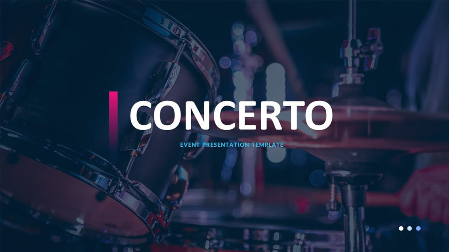 4049 电音音乐节演唱会舞会晚会活动策划方案相关主题多用途Keynote模板 Concerto – Event Keynote Template@GOOODME.COM