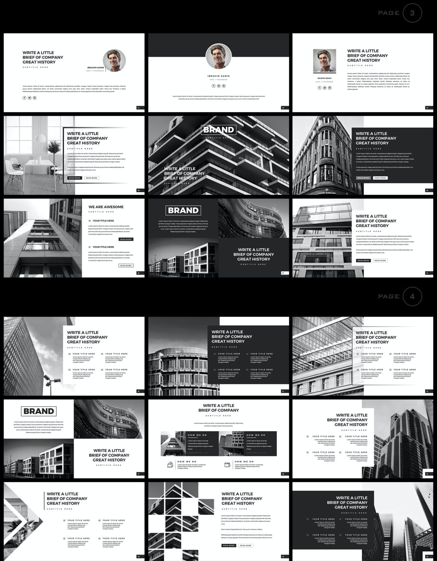 4069 深色多用途项目总结年终总结汇报商业演讲Keynote模板 Brand Keynote Template@GOOODME.COM