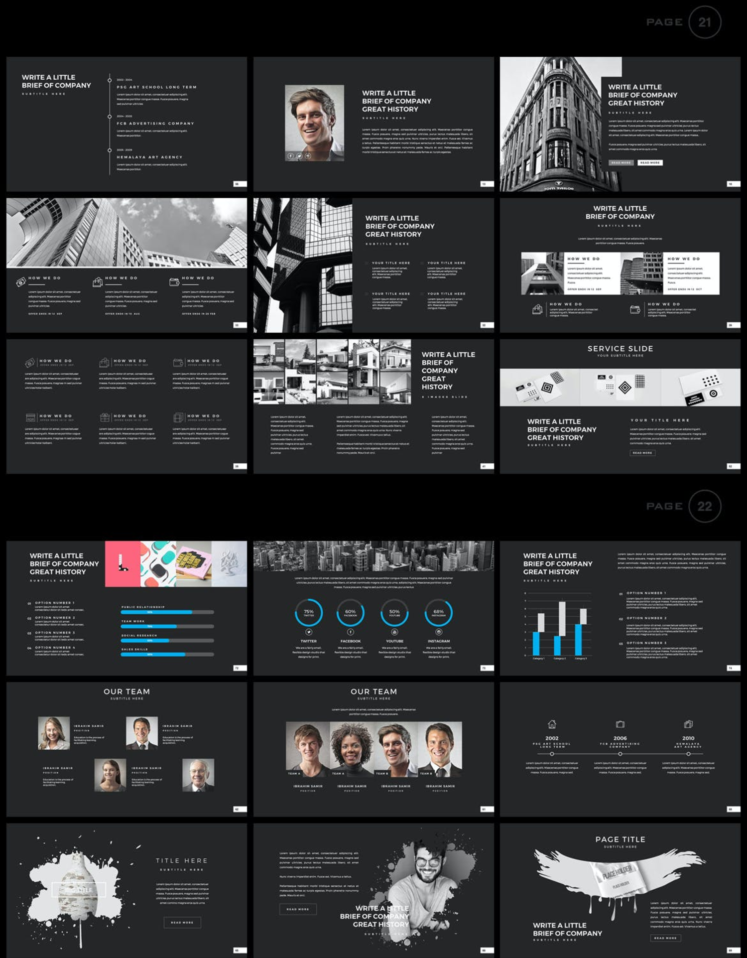 4069 深色多用途项目总结年终总结汇报商业演讲Keynote模板 Brand Keynote Template@GOOODME.COM