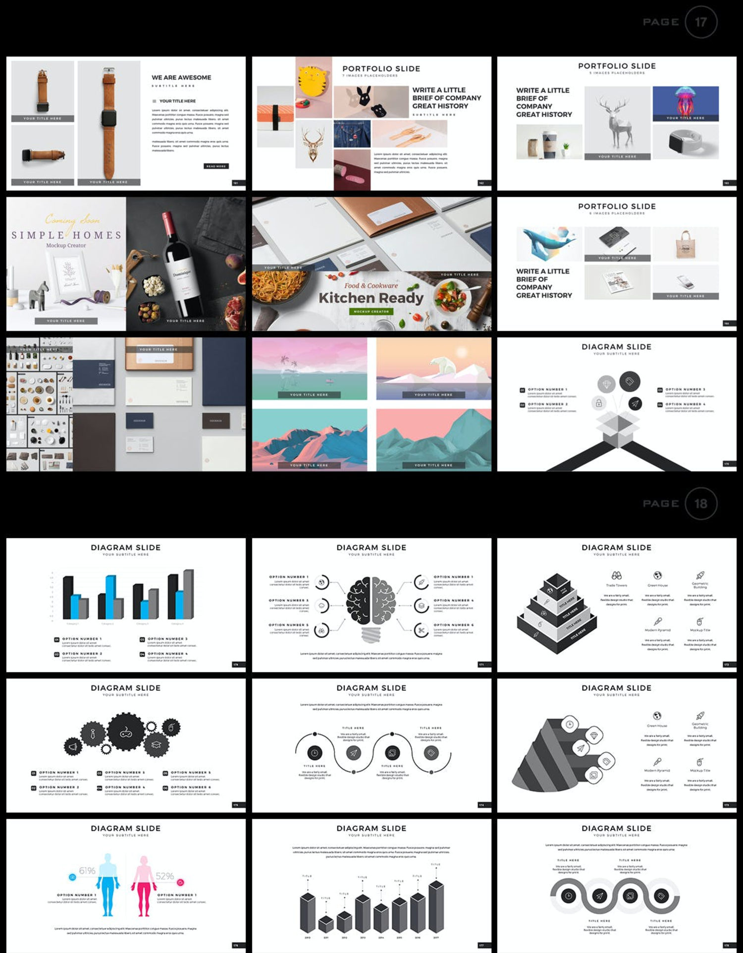 4069 深色多用途项目总结年终总结汇报商业演讲Keynote模板 Brand Keynote Template@GOOODME.COM