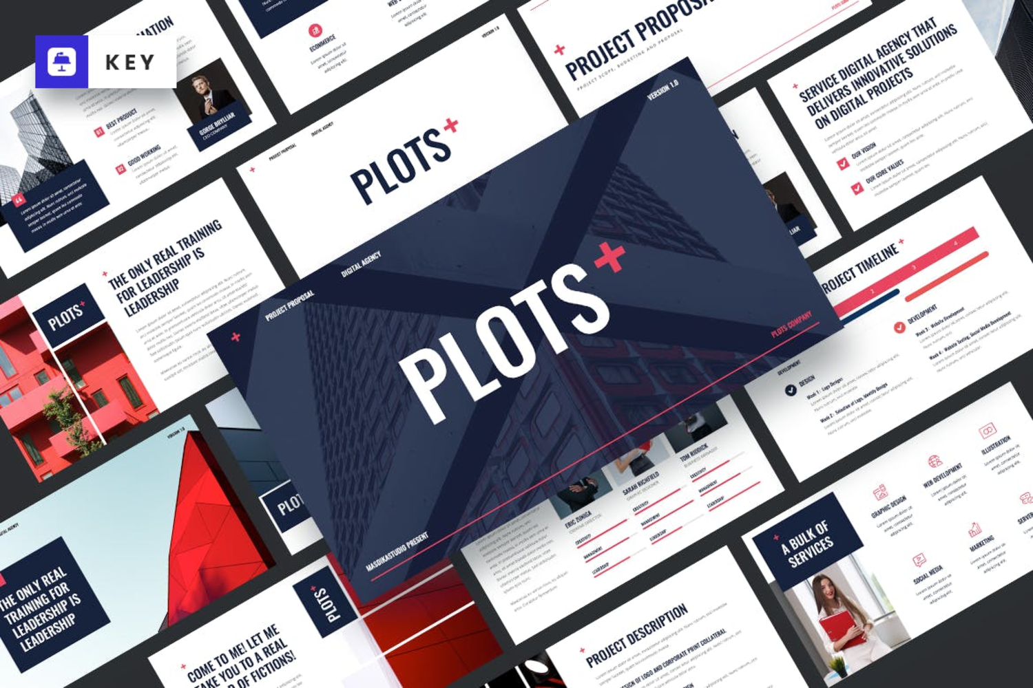 4074 商务企业公司年终总结汇报Keynote模板 PLOTS – Project Proposal Keynote Template@GOOODME.COM