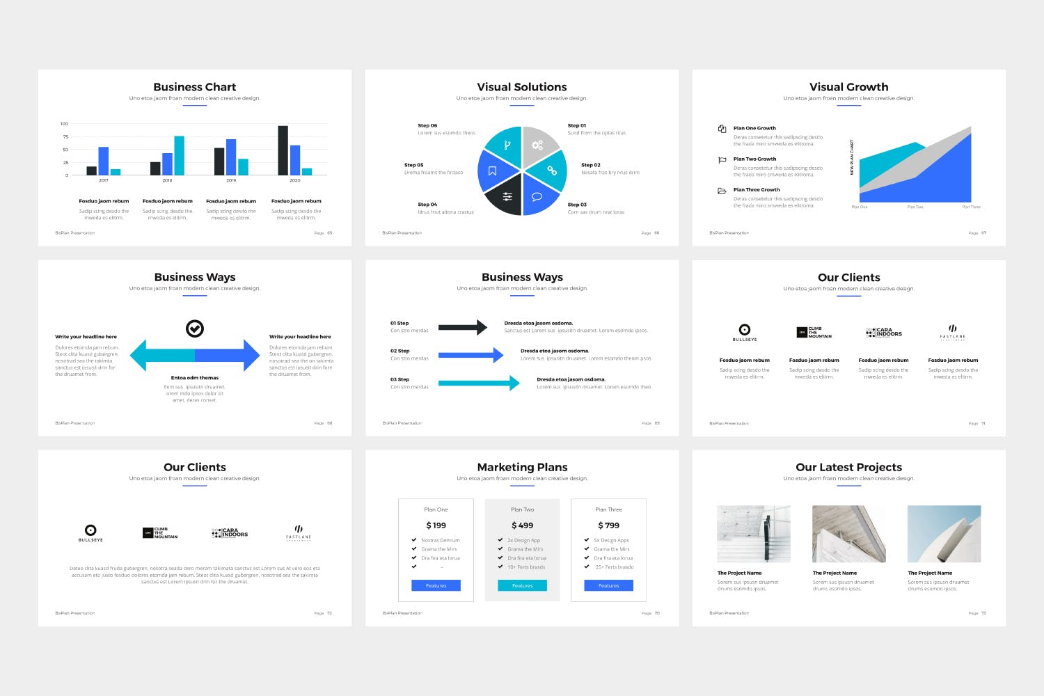 4075 简洁项目统计年终总结汇报分析Keynote模板 BizPro Proposal Keynote Template Presentation@GOOODME.COM