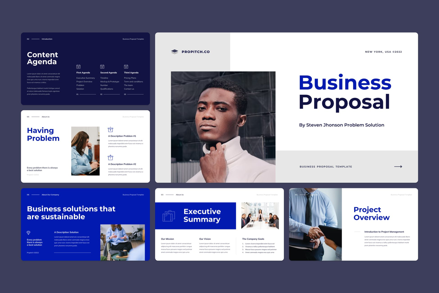 4076 时尚商务团队项目公司介绍Keynote模板 Propitch – Business Proposal Keynote Template@GOOODME.COM