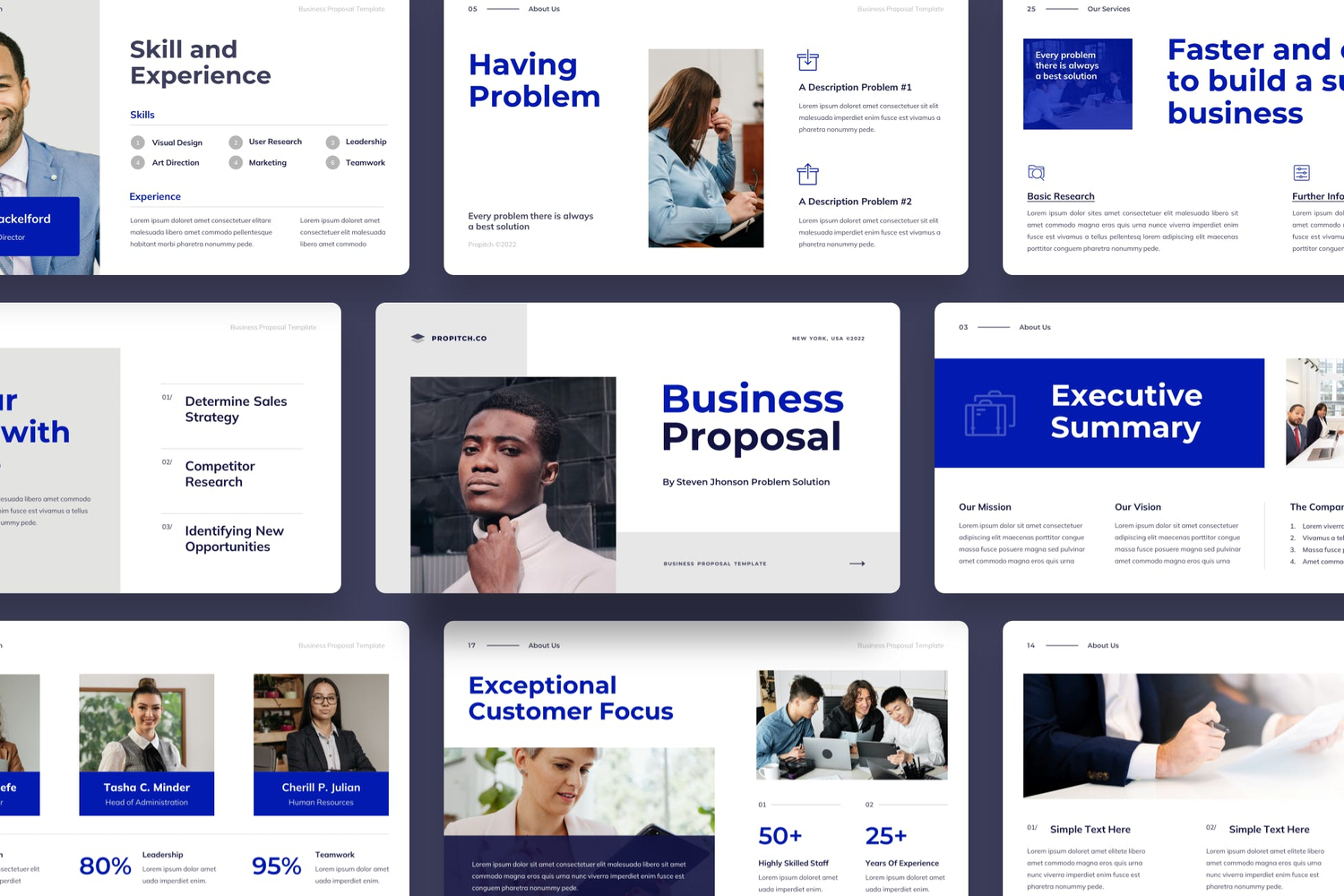 4076 时尚商务团队项目公司介绍Keynote模板 Propitch – Business Proposal Keynote Template@GOOODME.COM