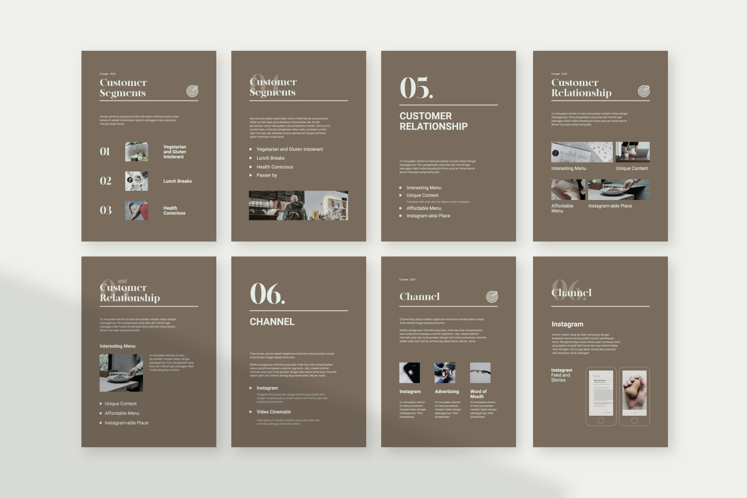 4091 极简竖版项目介绍营销推广PPT+Keynote模板 Creme?-Business Model Vertical Presentation Templa@GOOODME.COM