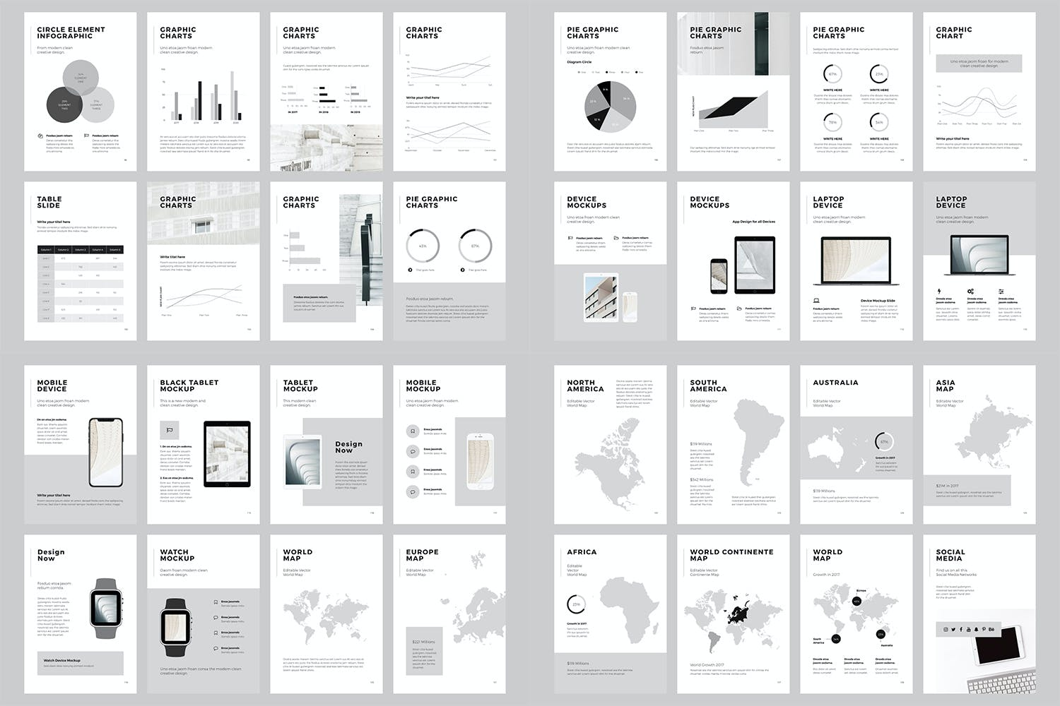 4092 竖版行业数据分析报告年终总结品牌推广画册Keynote模板 NORS A4 US Letter Vertical Keynote Template@GOOODME.COM