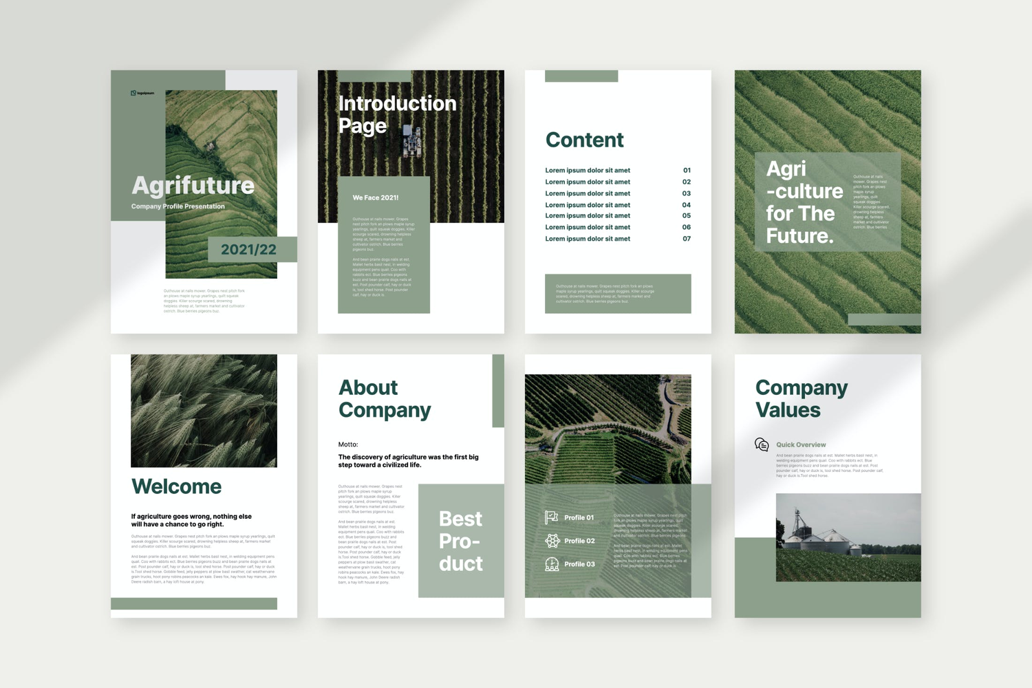 4096 竖版农业生物科技公司多用途PPT+Keynote模板 Agrifuture – Vertical Company Profile Presentation@GOOODME.COM
