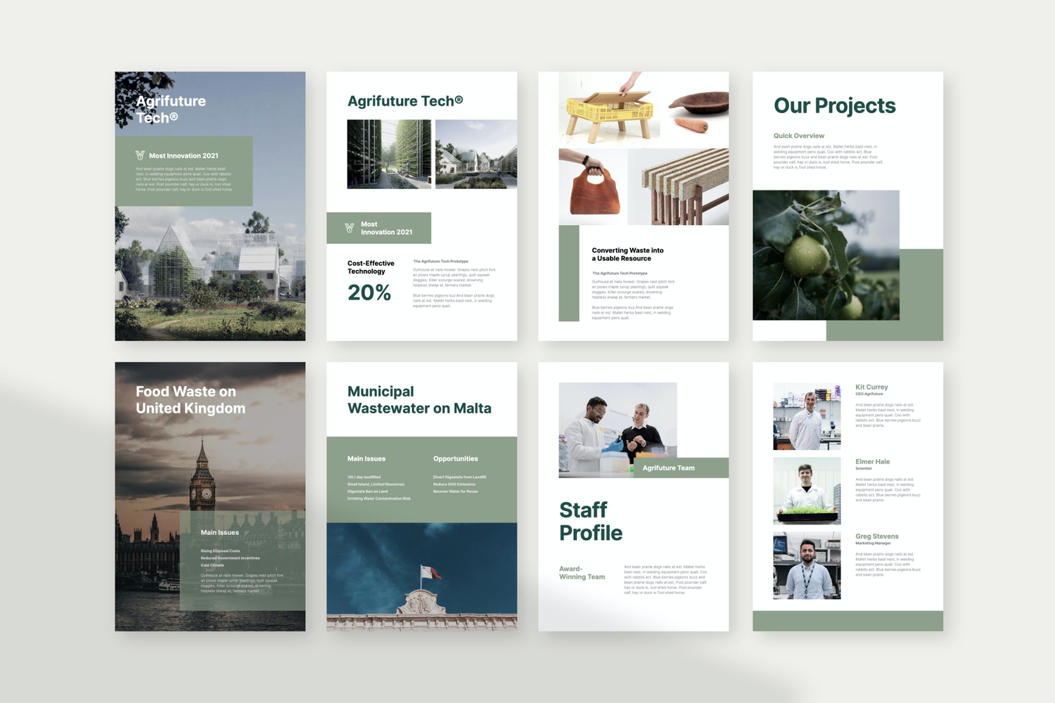 4096 竖版农业生物科技公司多用途PPT+Keynote模板 Agrifuture – Vertical Company Profile Presentation@GOOODME.COM