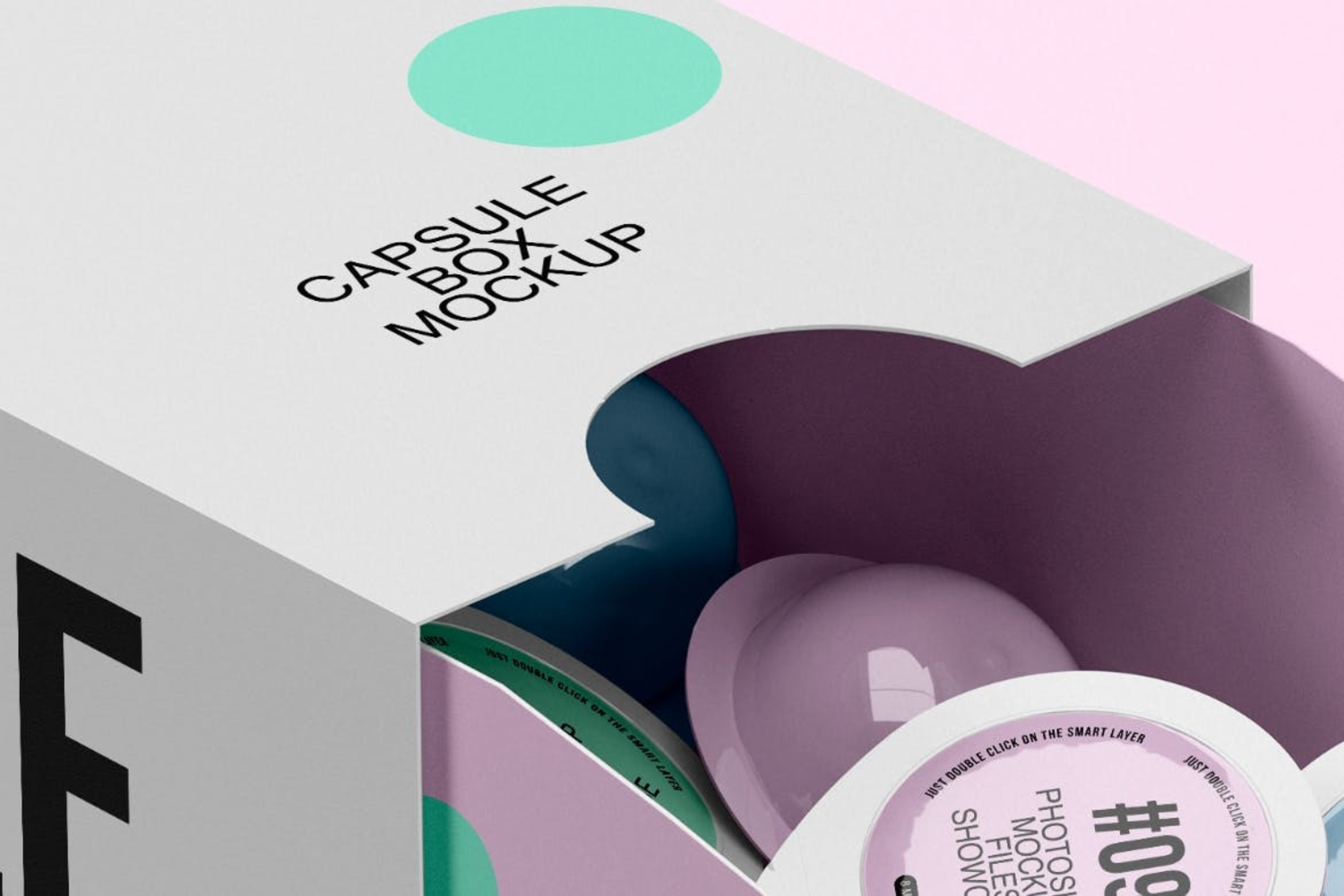 4221 咖啡胶囊盒品牌推广展示ps包装样机素材设计mockup模板 Capsule Box Mockup@GOOODME.COM