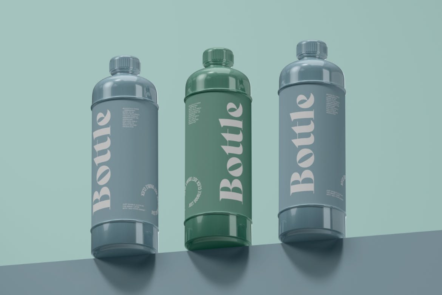 4224 矿泉水饮料塑料瓶包装样机套装Plastic Bottle Mockup Set@GOOODME.COM