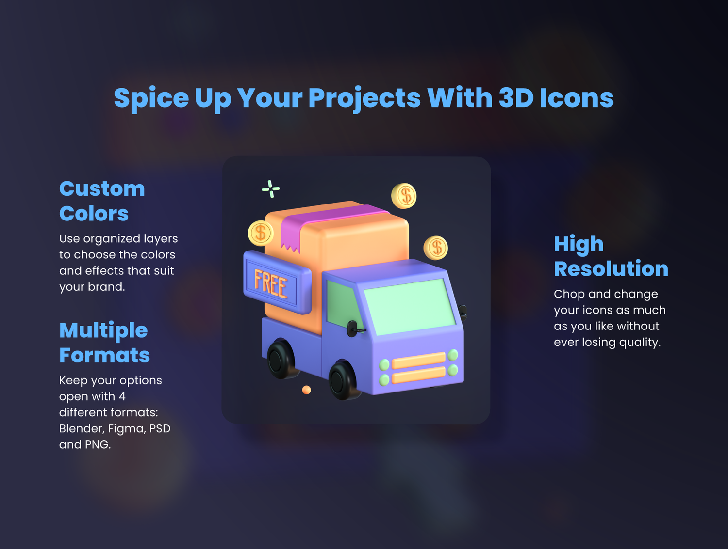 4354 30款3D立体卡通趣味电商购物大促折扣促销icon图标设计素材Blend源文件 3D eCommerce Icons@GOOODME.COM