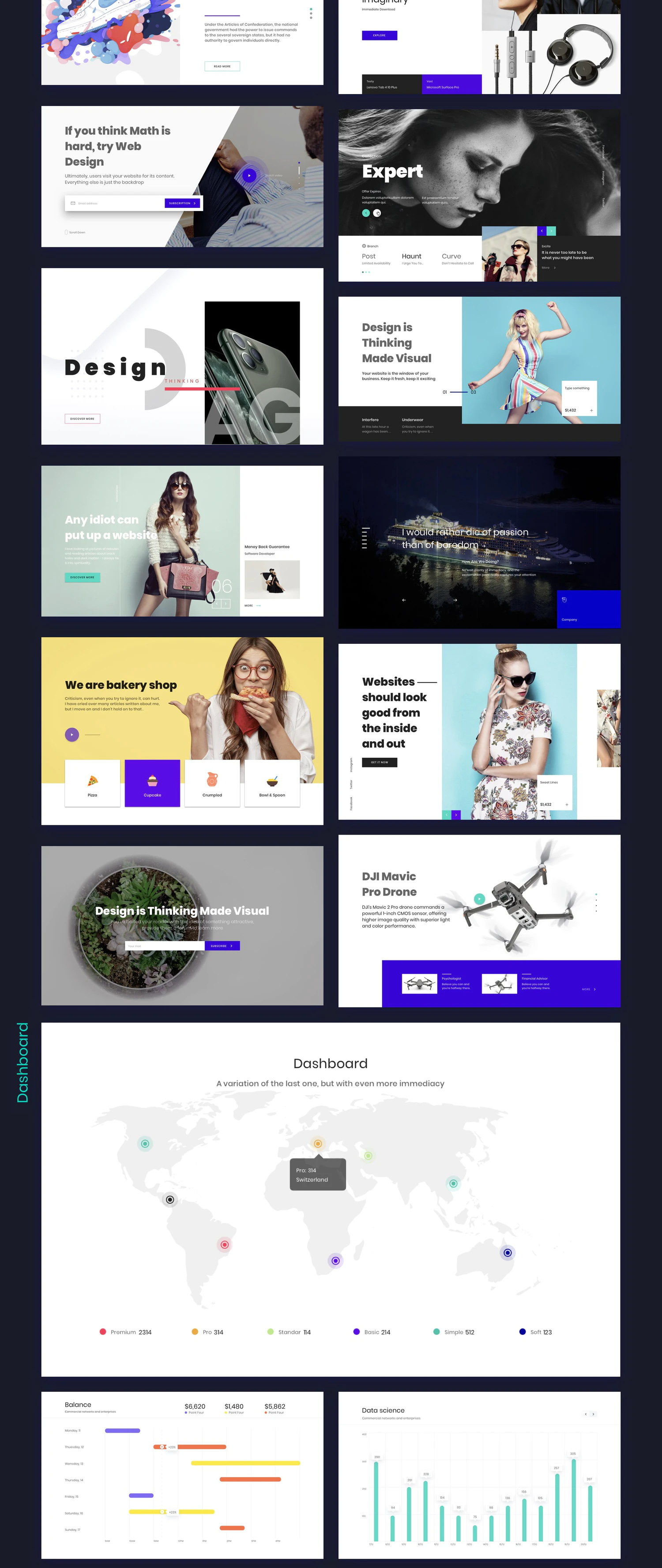 4356 数字艺术NFT平台官网UI设计多功能模板 Ataman Web UI Kit Templates For Website  V1 0@GOOODME.COM