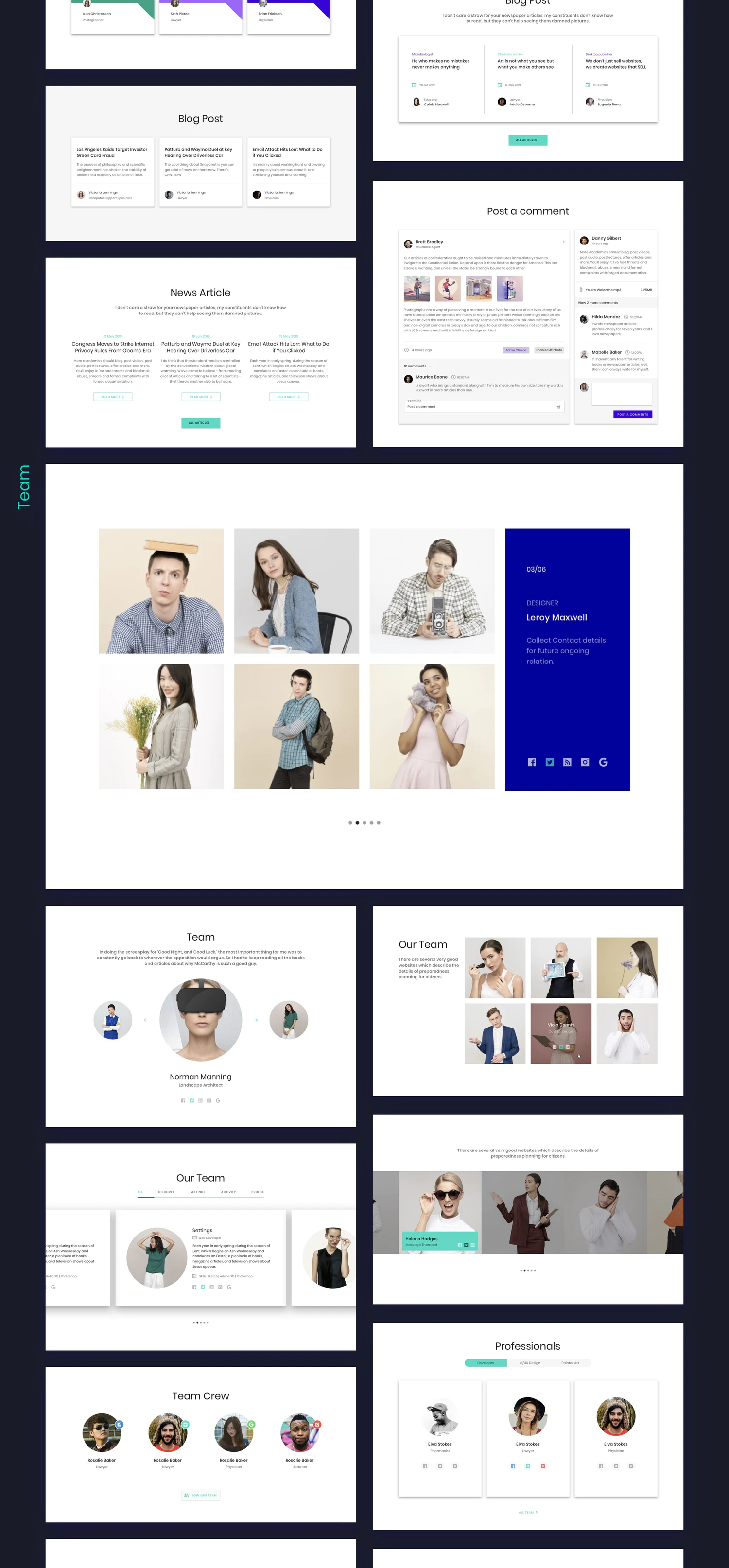 4356 数字艺术NFT平台官网UI设计多功能模板 Ataman Web UI Kit Templates For Website  V1 0@GOOODME.COM