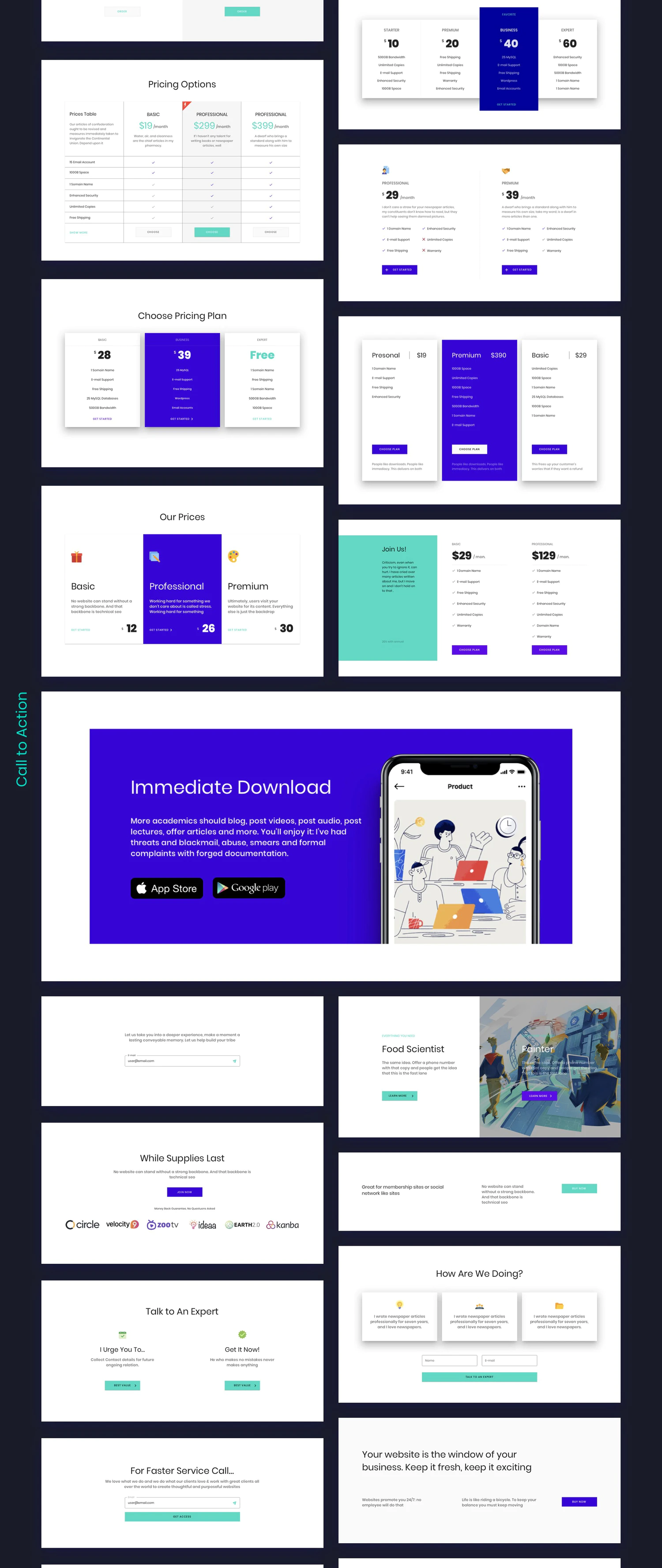 4356 数字艺术NFT平台官网UI设计多功能模板 Ataman Web UI Kit Templates For Website  V1 0@GOOODME.COM