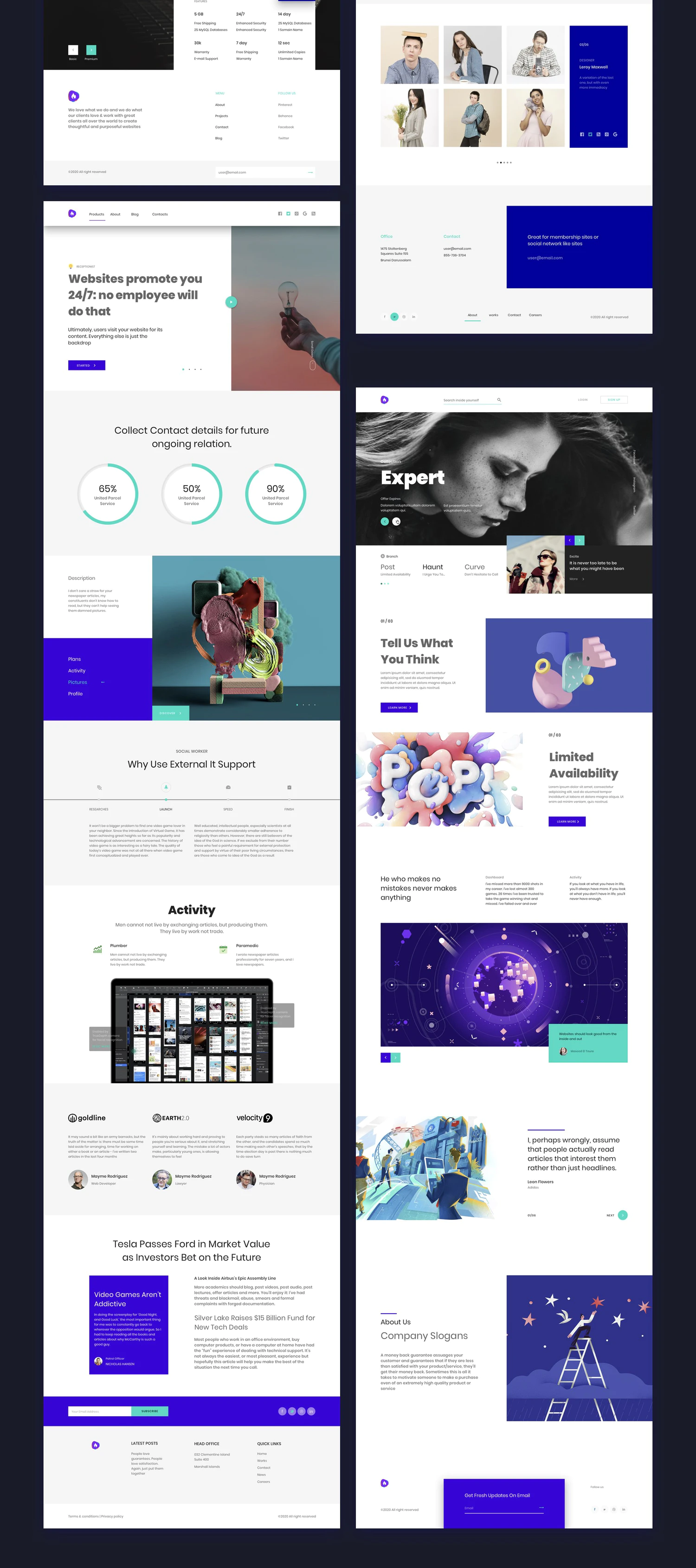 4356 数字艺术NFT平台官网UI设计多功能模板 Ataman Web UI Kit Templates For Website  V1 0@GOOODME.COM