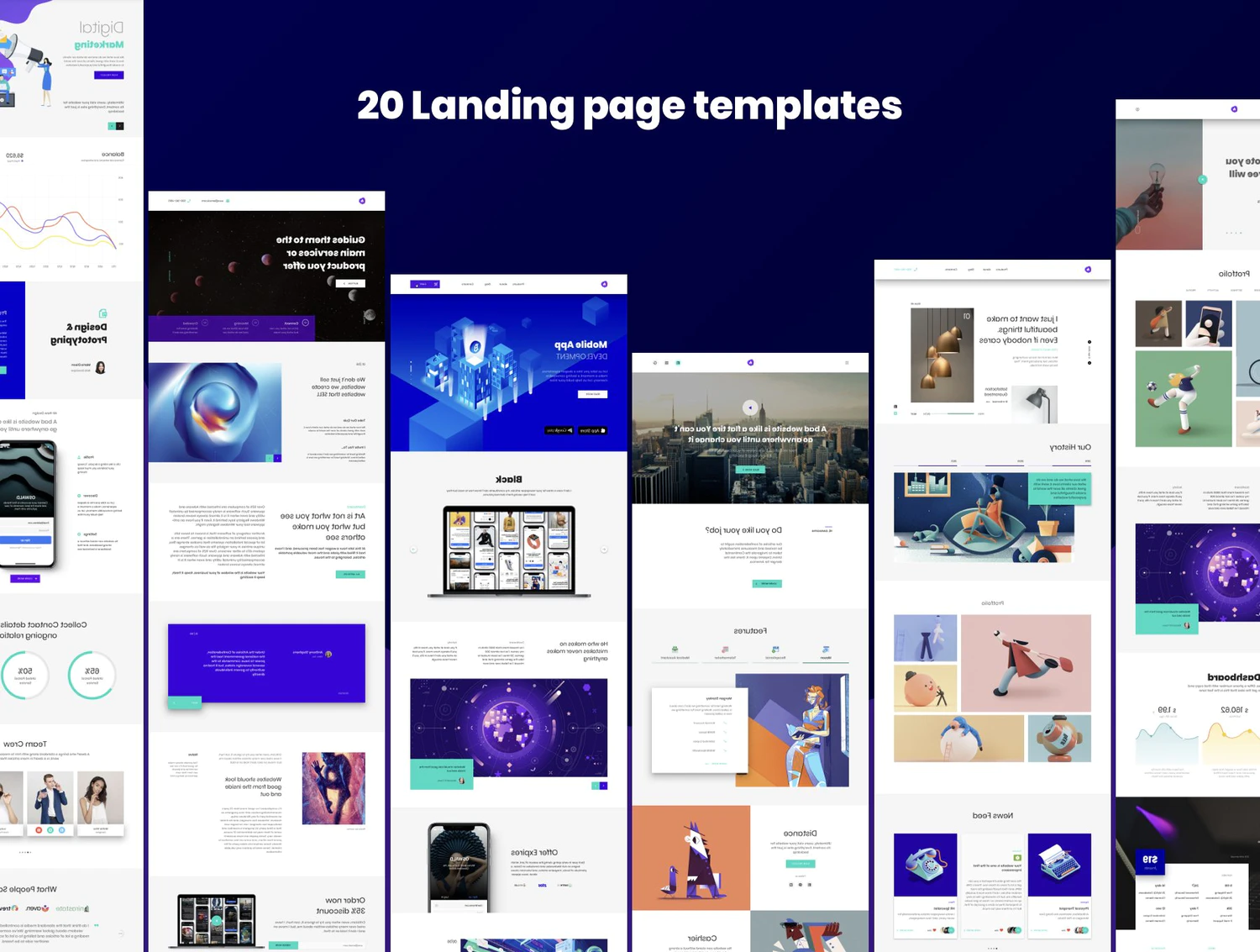 4356 数字艺术NFT平台官网UI设计多功能模板 Ataman Web UI Kit Templates For Website  V1 0@GOOODME.COM