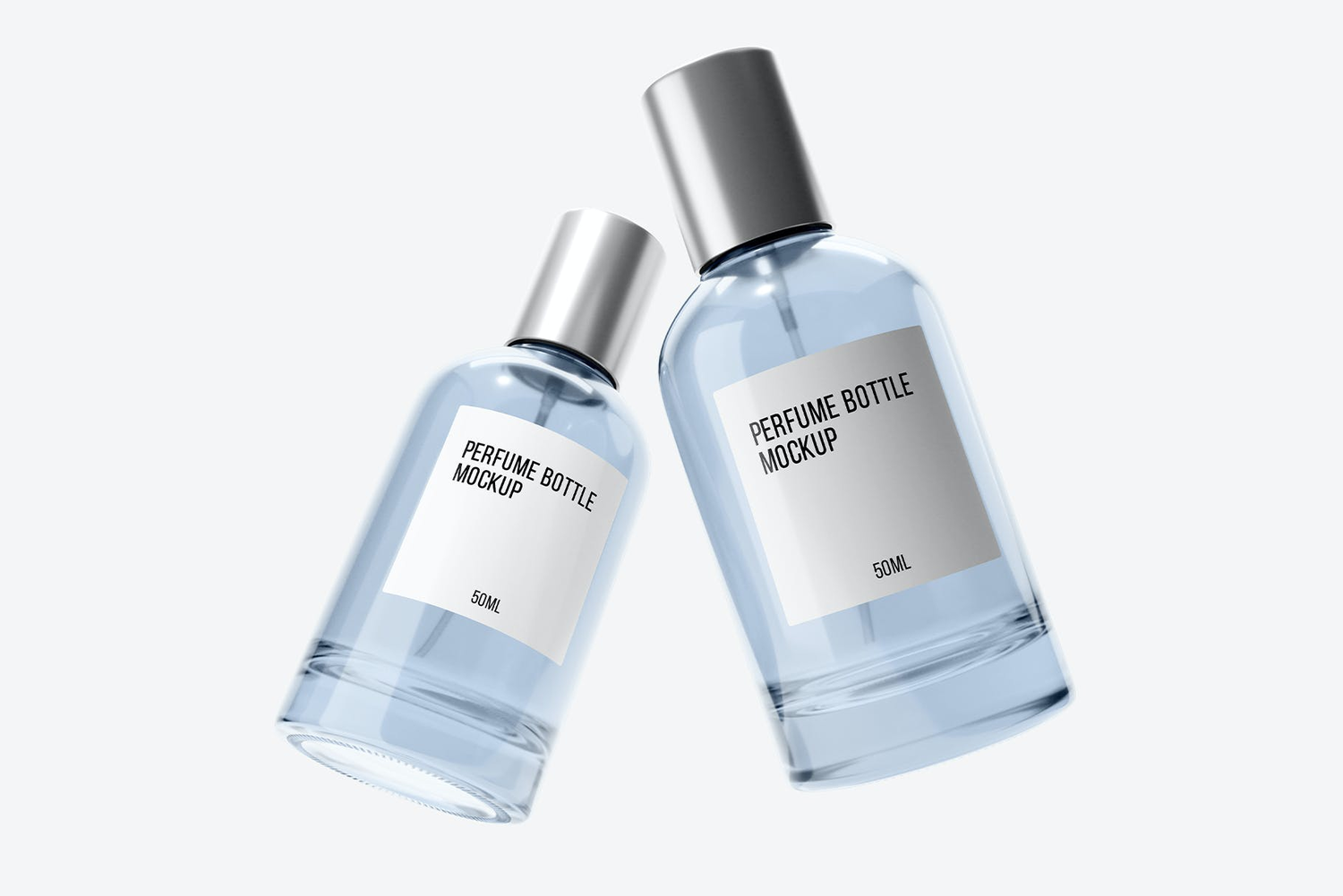 4516 4款香水喷雾瓶透明塑料玻璃瓶包装PS样机 50ml Perfume Bottle Mockup Vol@GOOODME.COM.2