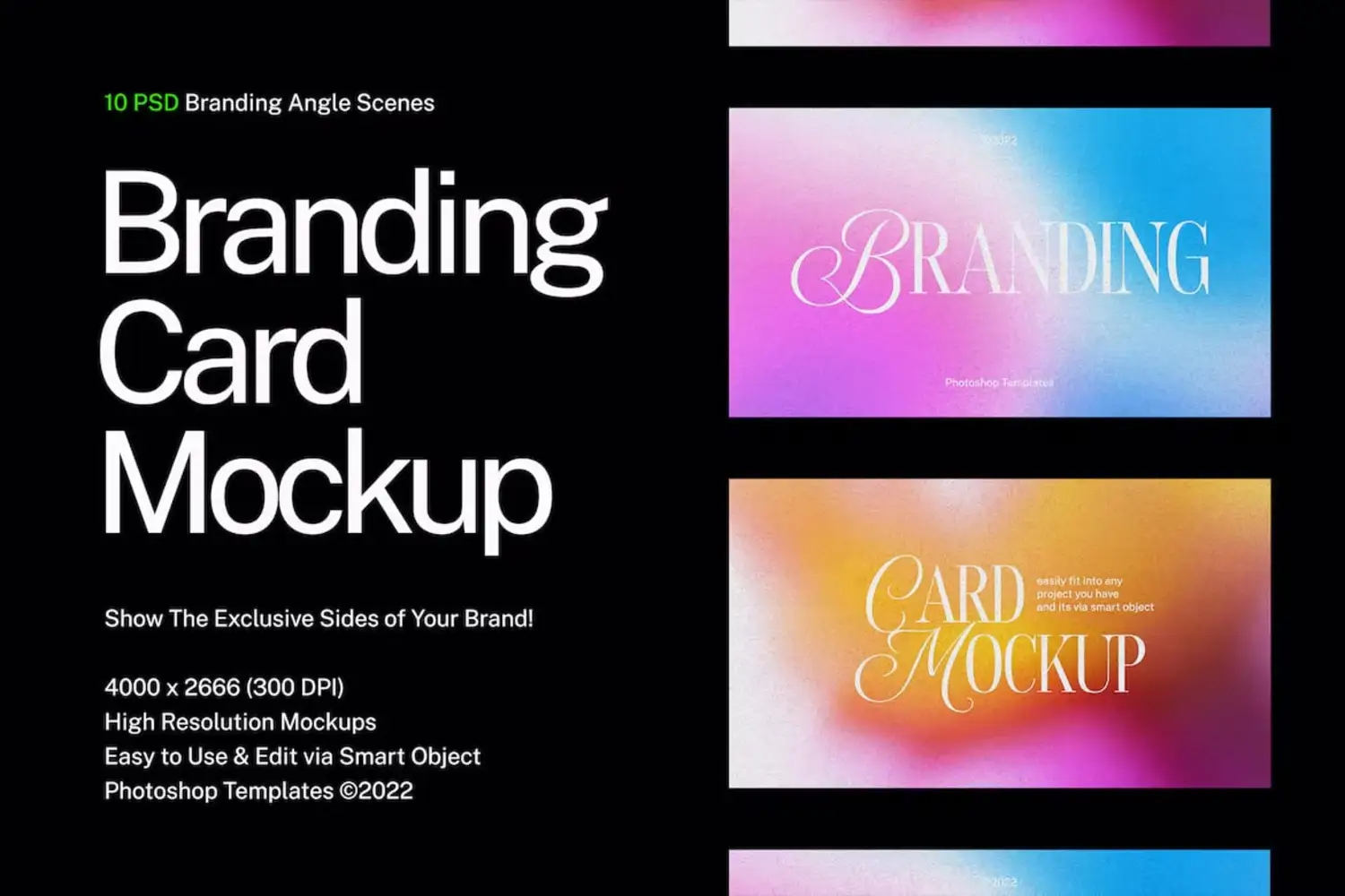 4526 品牌设计卡片排版展示PS样机 Branding card Mockup@GOOODME.COM