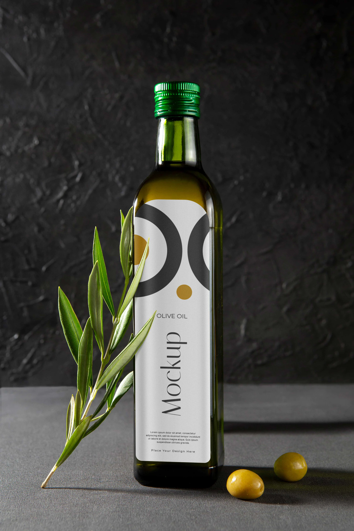 4533 10款植物橄榄油调味油玻璃瓶包装设计PS样机 Olive oil bottle mock-up set@GOOODME.COM