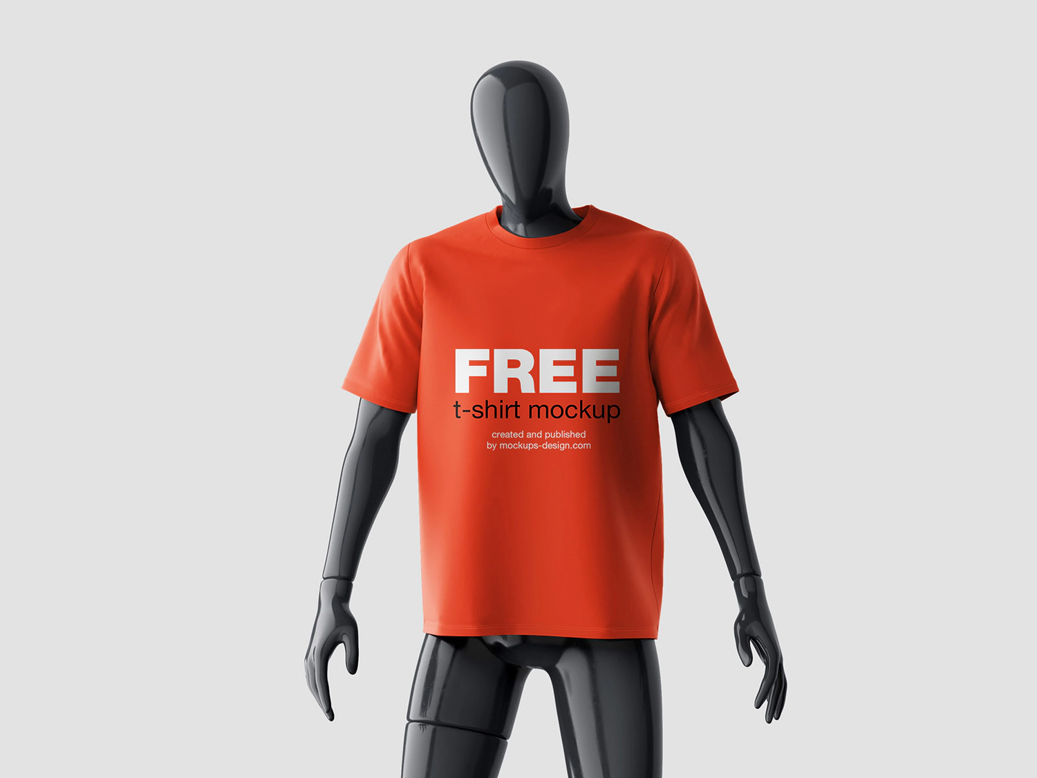 4535 3款可商用带模特T恤设计展示PS样机 t-shirt mockup on mannequin@GOOODME.COM