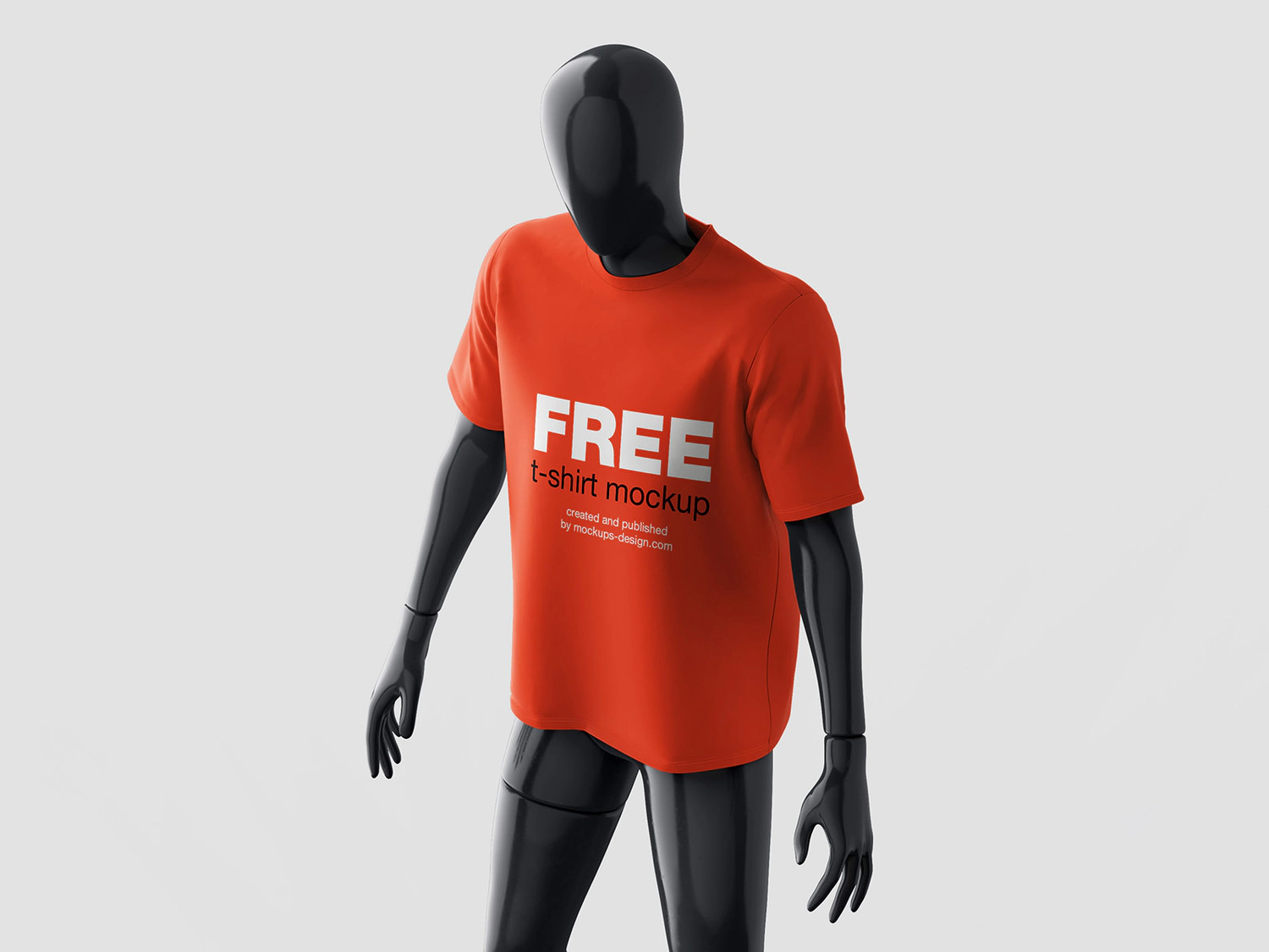 4535 3款可商用带模特T恤设计展示PS样机 t-shirt mockup on mannequin@GOOODME.COM