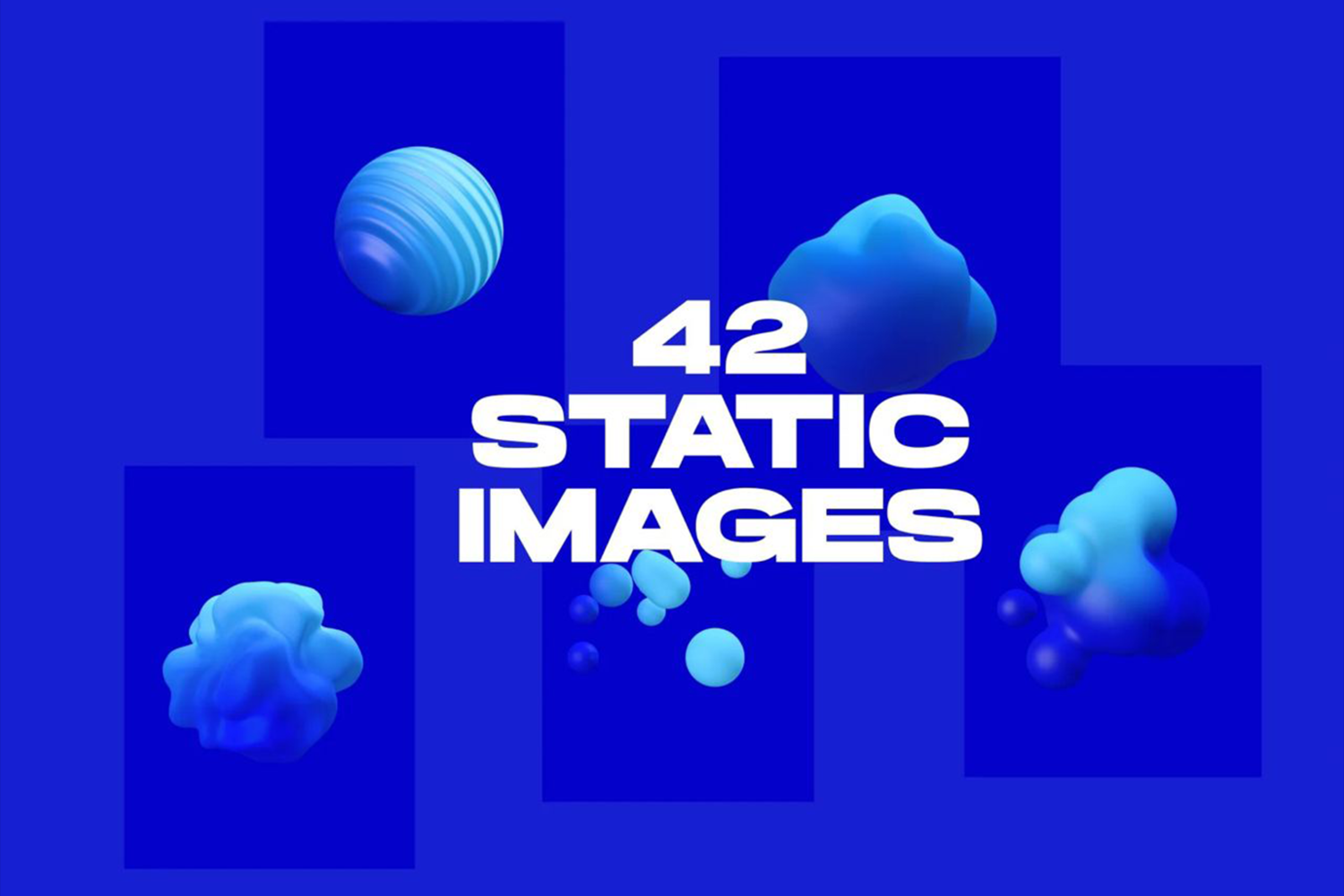 4552 3D抽象动画形状素材 3D ANIMATED ABSTRACT SHAPES@GOOODME.COM