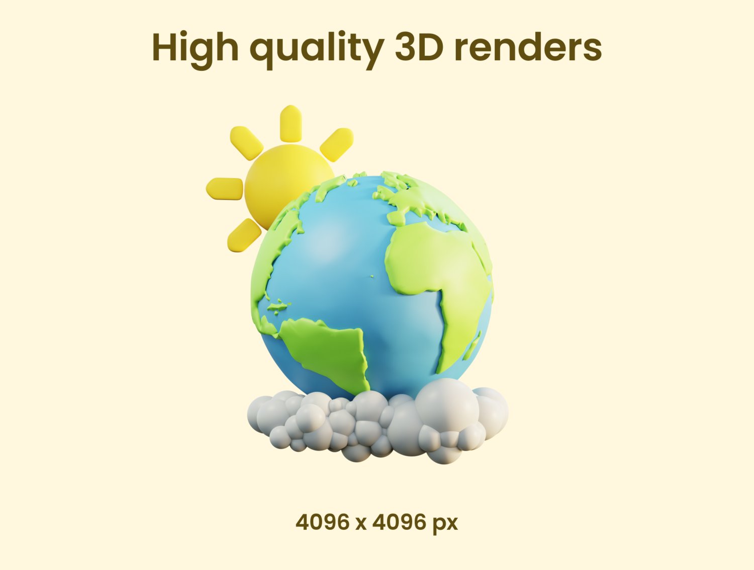 4586 家庭生活阳光3D免抠图标Blend模型素材 3D Icons for your next projects@GOOODME.COM