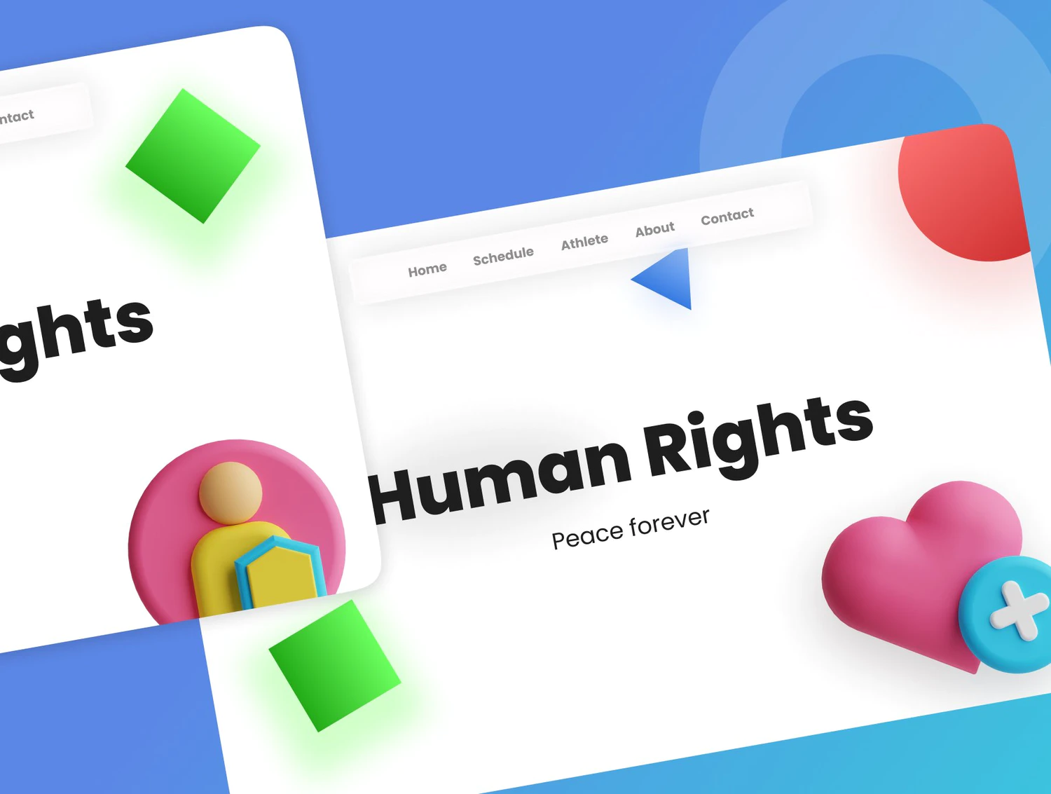 4607 20款医疗行业通用PNG免抠图标Blend模型素材 3D Human Rights@GOOODME.COM