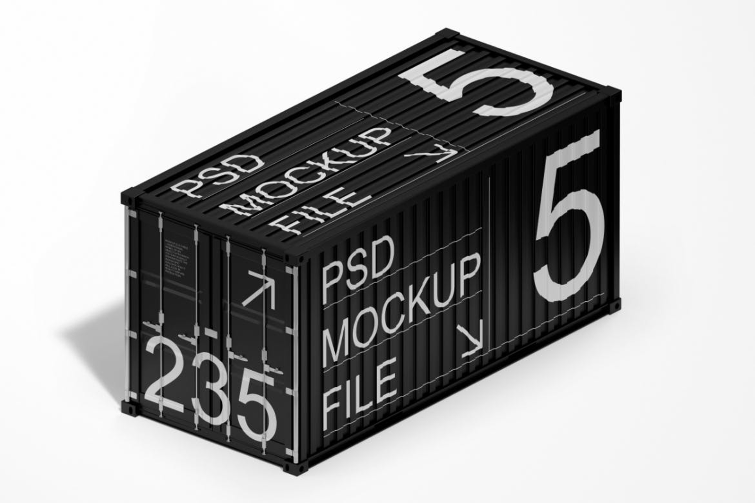 4622 3款创意集装箱移动房线下路演品牌广告设计ps样机素材展示效果图 Cargo Container Mockup Set@GOOODME.COM