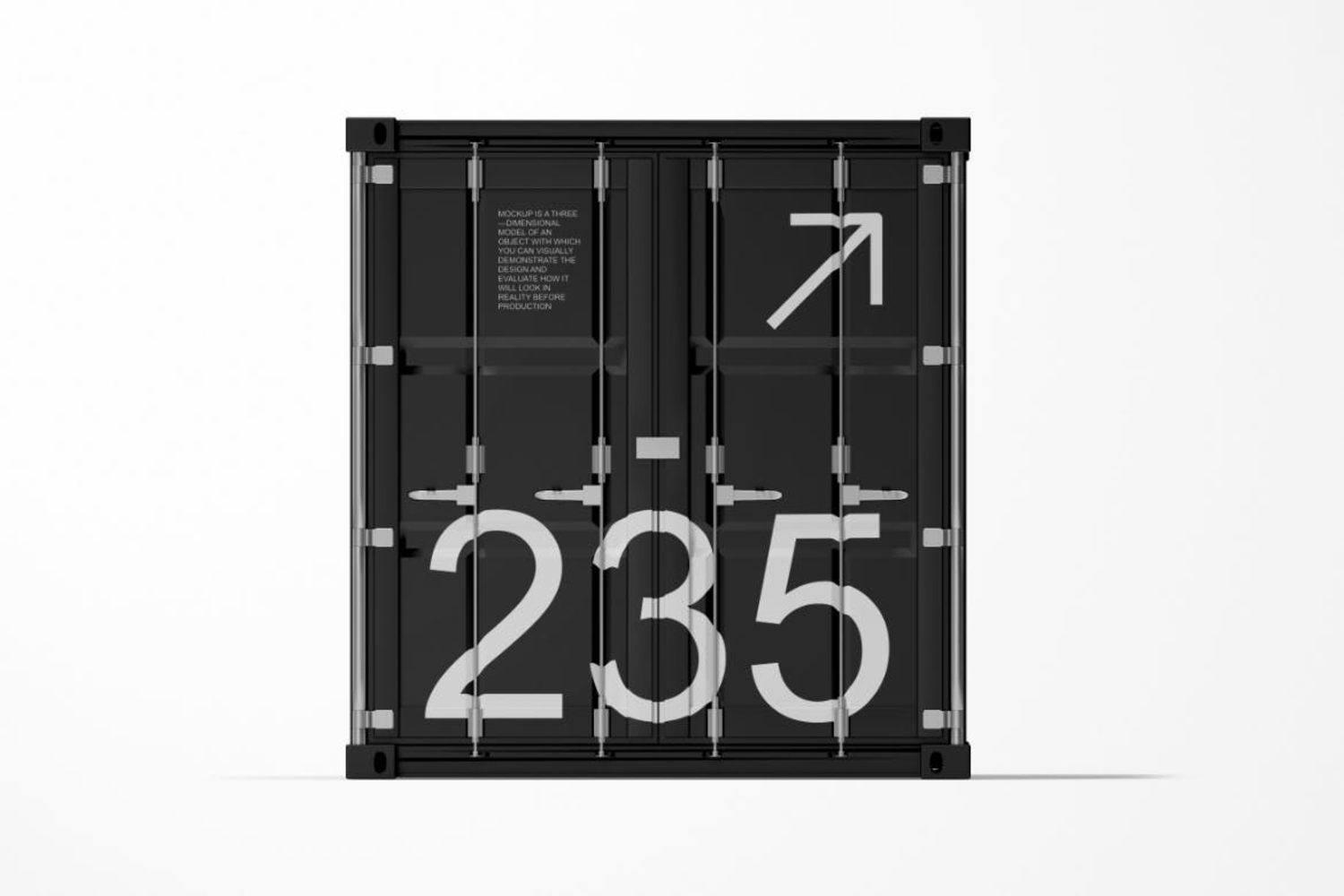 4622 3款创意集装箱移动房线下路演品牌广告设计ps样机素材展示效果图 Cargo Container Mockup Set@GOOODME.COM