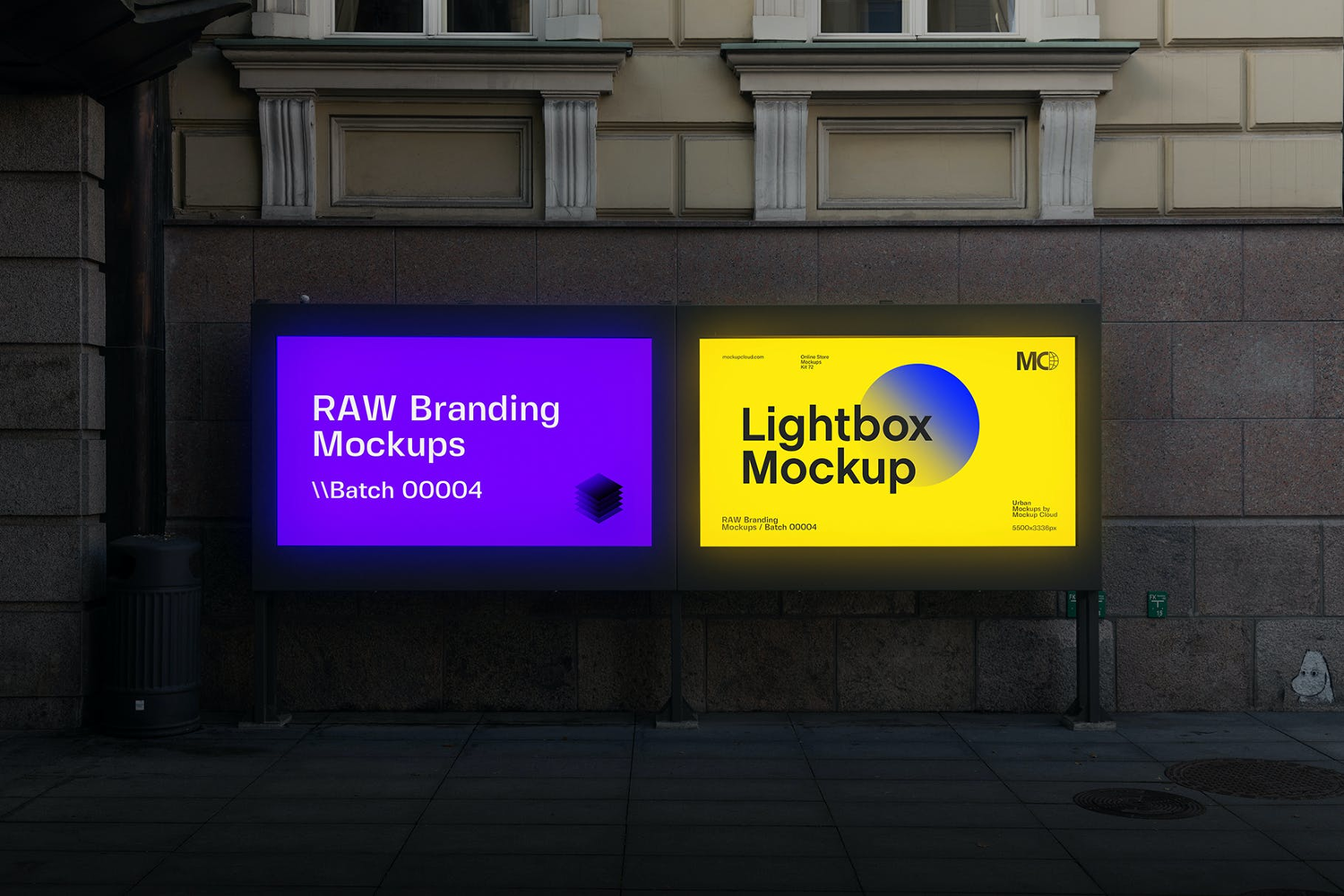 4642 11款户外灯箱广告牌海报广告位车贴品牌设计PS样机 City Branding Billboard Mockups@GOOODME.COM