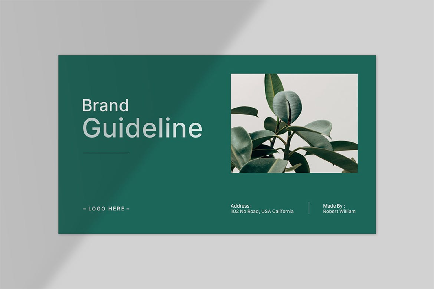 4666 简洁品牌设计视觉识别系统VIS提案排版PPT模版 Brand Guideline Presentation@GOOODME.COM
