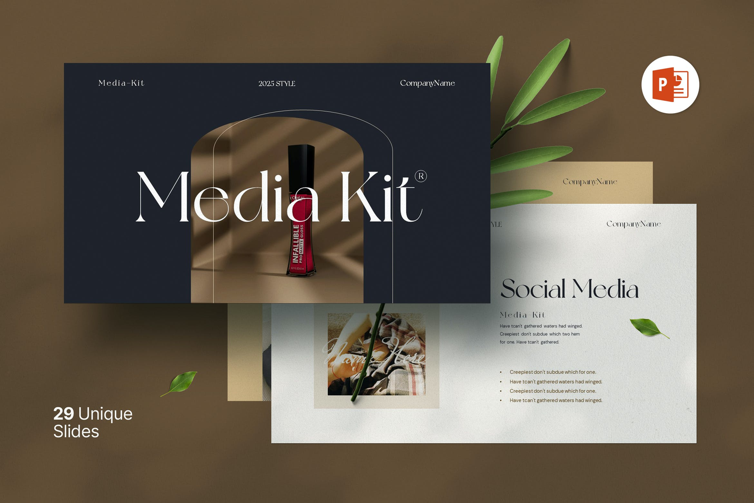 4681 时尚轻奢莫兰迪风艺术主题演讲PPT+Keynote模版 Media Kit Presentation Template@GOOODME.COM