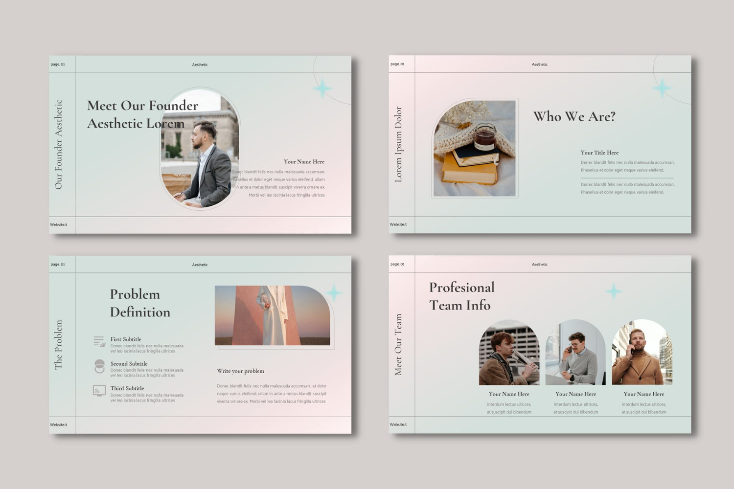 4685 优雅微渐变美学主题商业计划书Keynote模版 Aesthetic Keynote Business Plan Presentation@GOOODME.COM