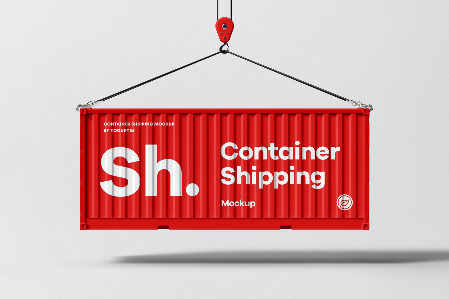 4688 6款创意集装箱移动房线下路演品牌设计贴图ps样机素材展示效果图 Shipping Container Mock-up@GOOODME.COM