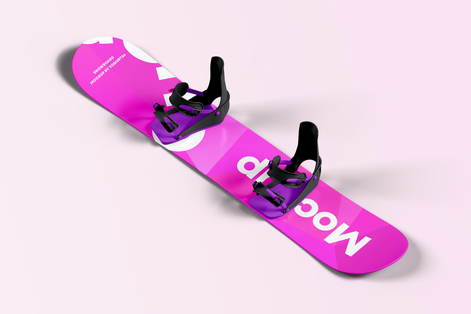 4690 6款极限运动单板滑雪板印花图案设计贴图ps样机素材展示效果图 Snowboard Mock-up@GOOODME.COM