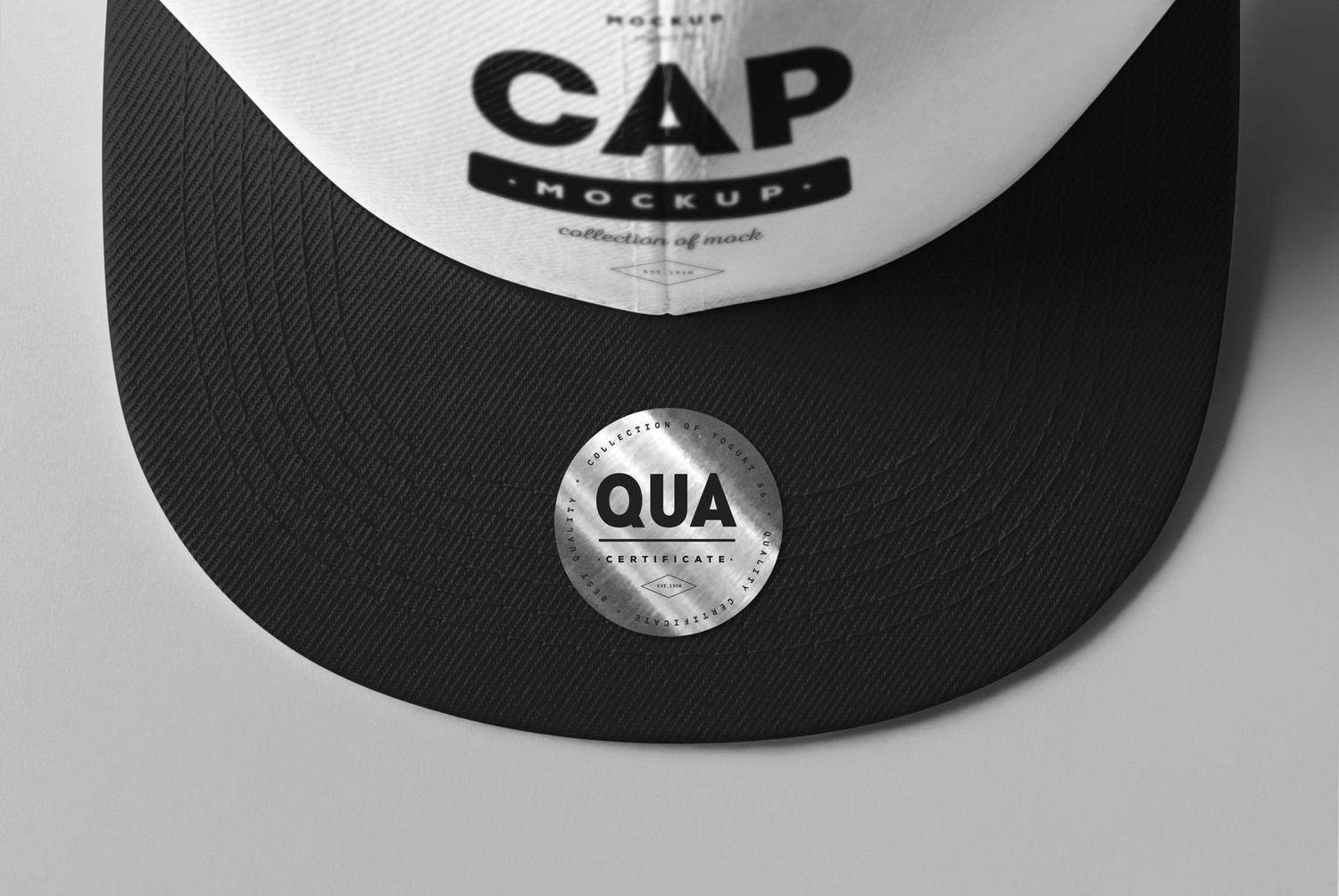 4707 8款平檐帽子嘻哈街舞棒球帽logo印花图案设计贴图ps样机素材模板 Cap Mock-up@GOOODME.COM