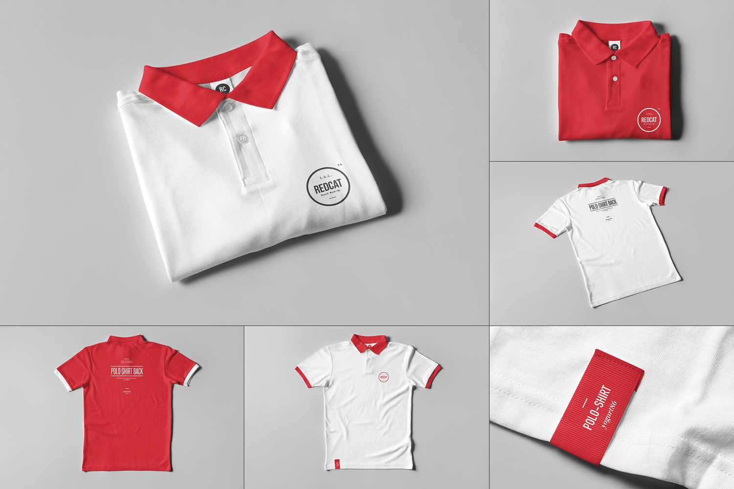 4709 8款文化衫POLO衫设计PS样机 Polo Shirt Mock-up@GOOODME.COM