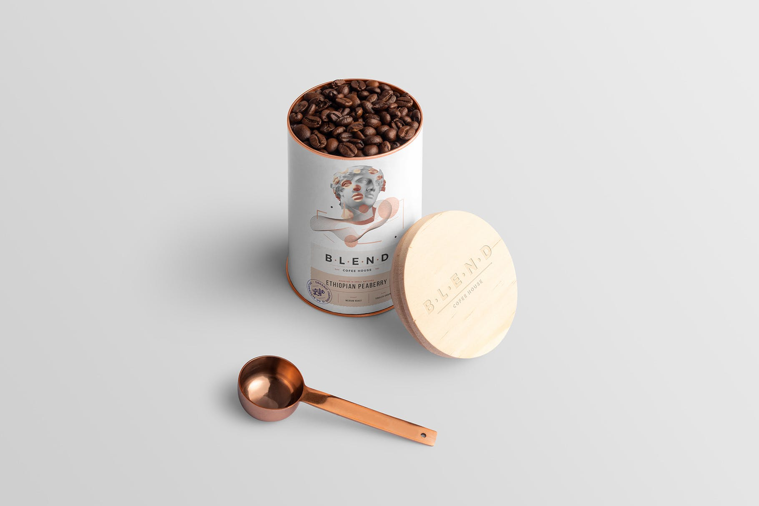 4735 10款咖啡品牌包装VI设计提案PSD样机合集 Blend – Coffeehouse Branding Mockup Vol. 3@GOOODME.COM