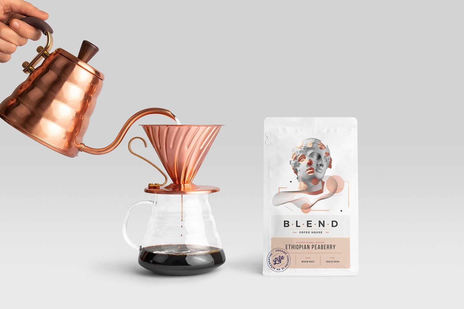 4737 11款高端咖啡品牌VI包装设计场景PSD样机 Blend – Coffeehouse Branding Mockup Vol. 1@GOOODME.COM